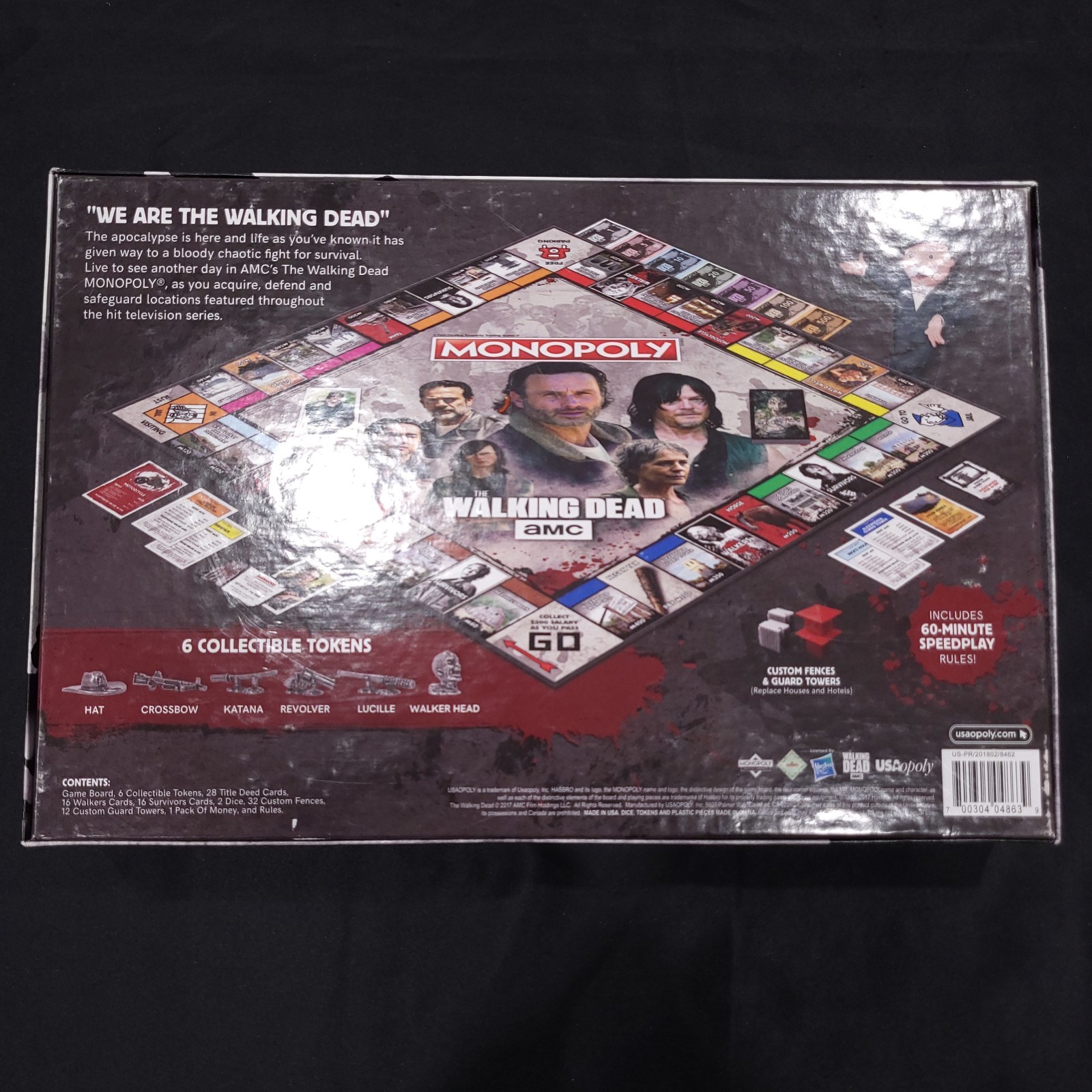 Monopoly AMC The Walking Dead TWD Limited Edition Board Game 100% COMPLETE