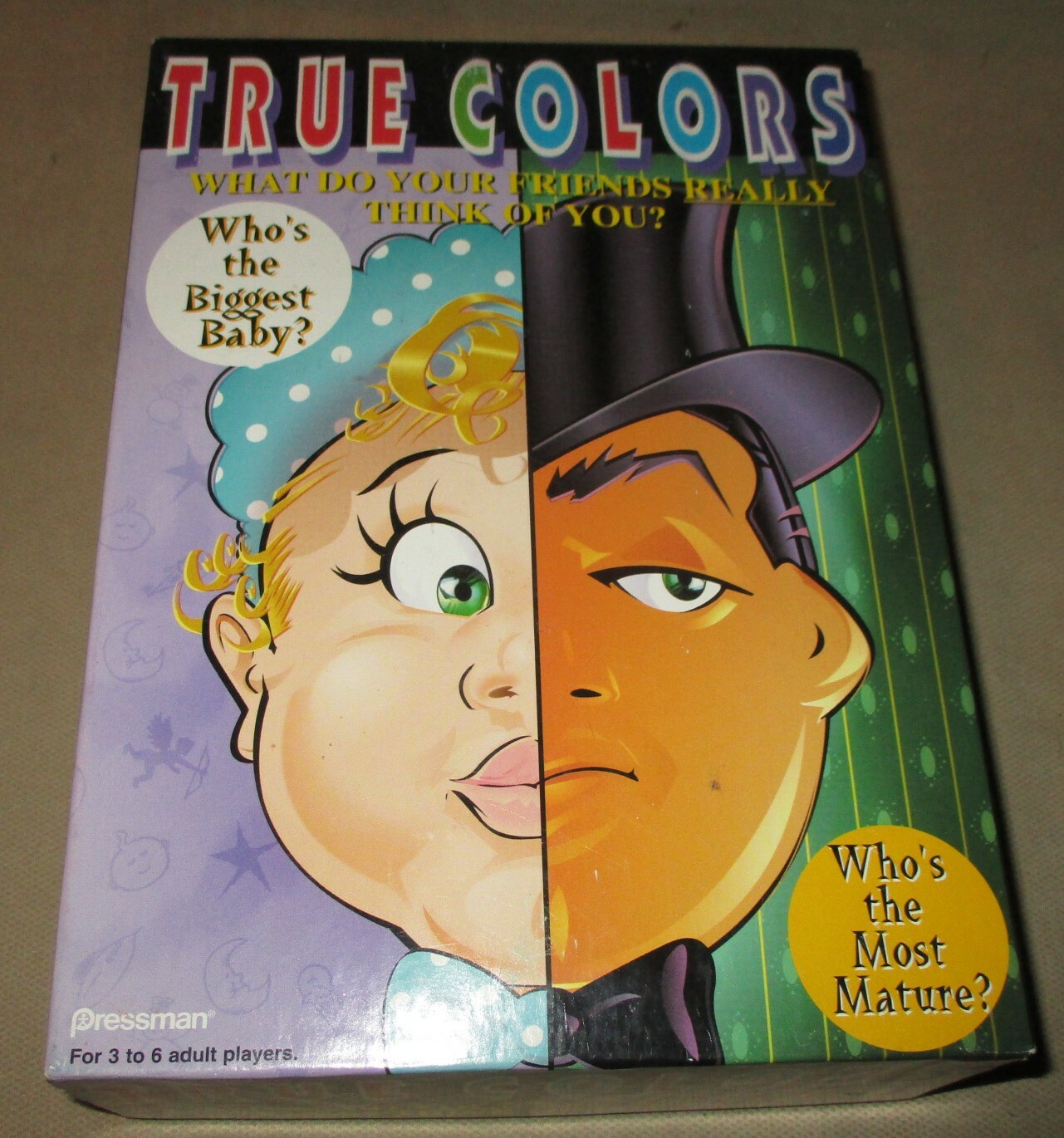 True Colors – Party Game – Do Your Friends Know You – Complete – Pressman 1999