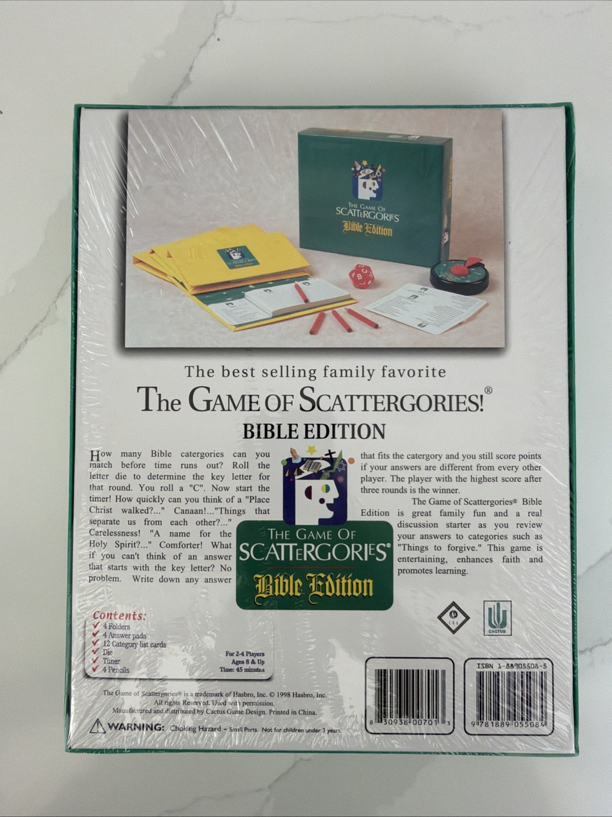 Scattergories Bible Edition New SEALEDHasbro 1998 Religious Christian Catholic