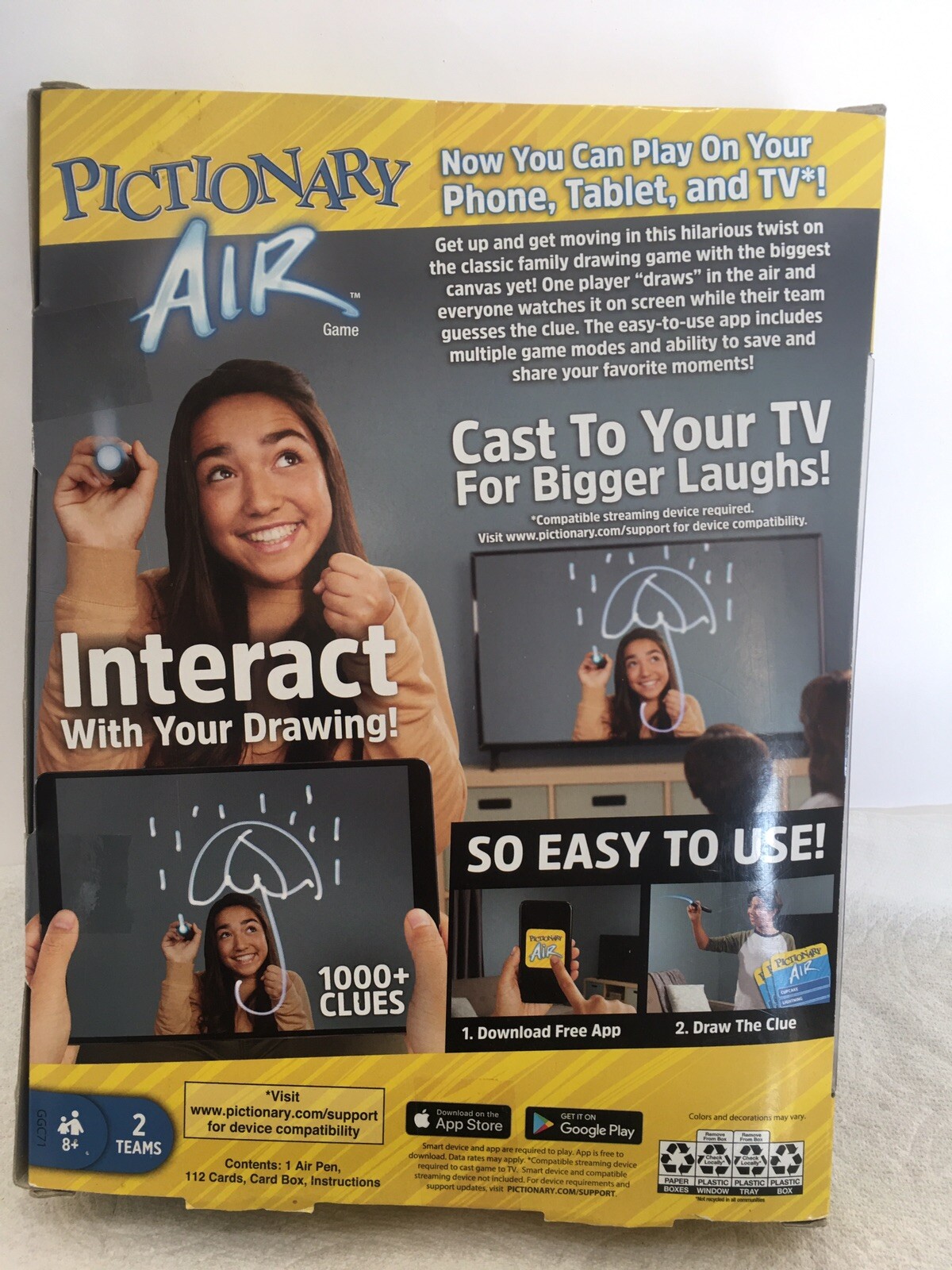 Pictionary Air Pen Family Board Game Draw in the Air See it on Screen NEW
