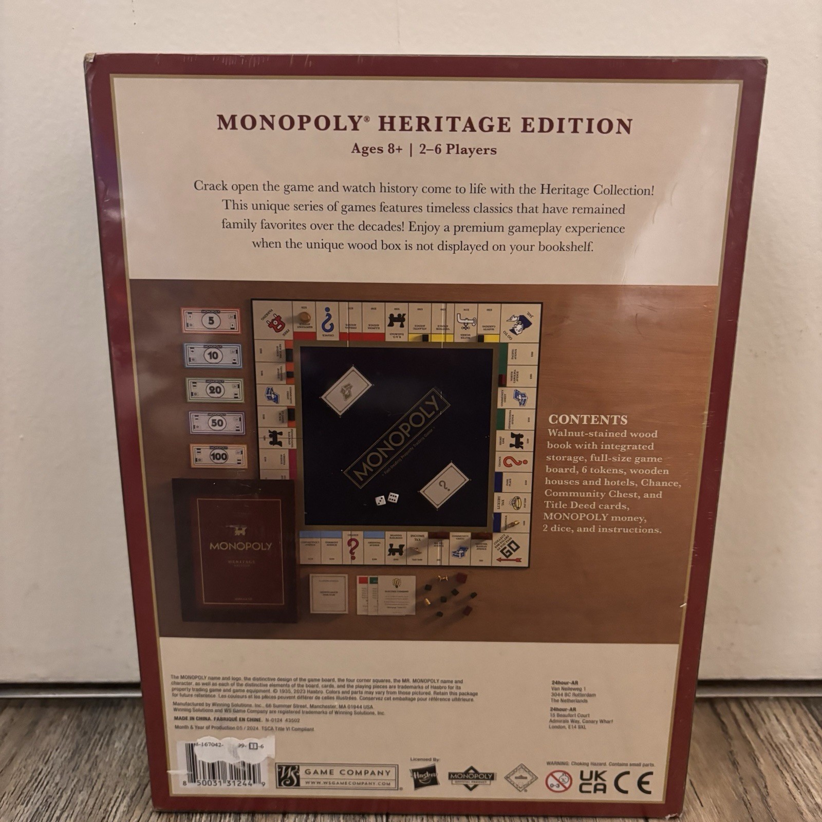 MONOPOLY HERITAGE EDITION WS Game Company Game Board. Brand New – Sealed