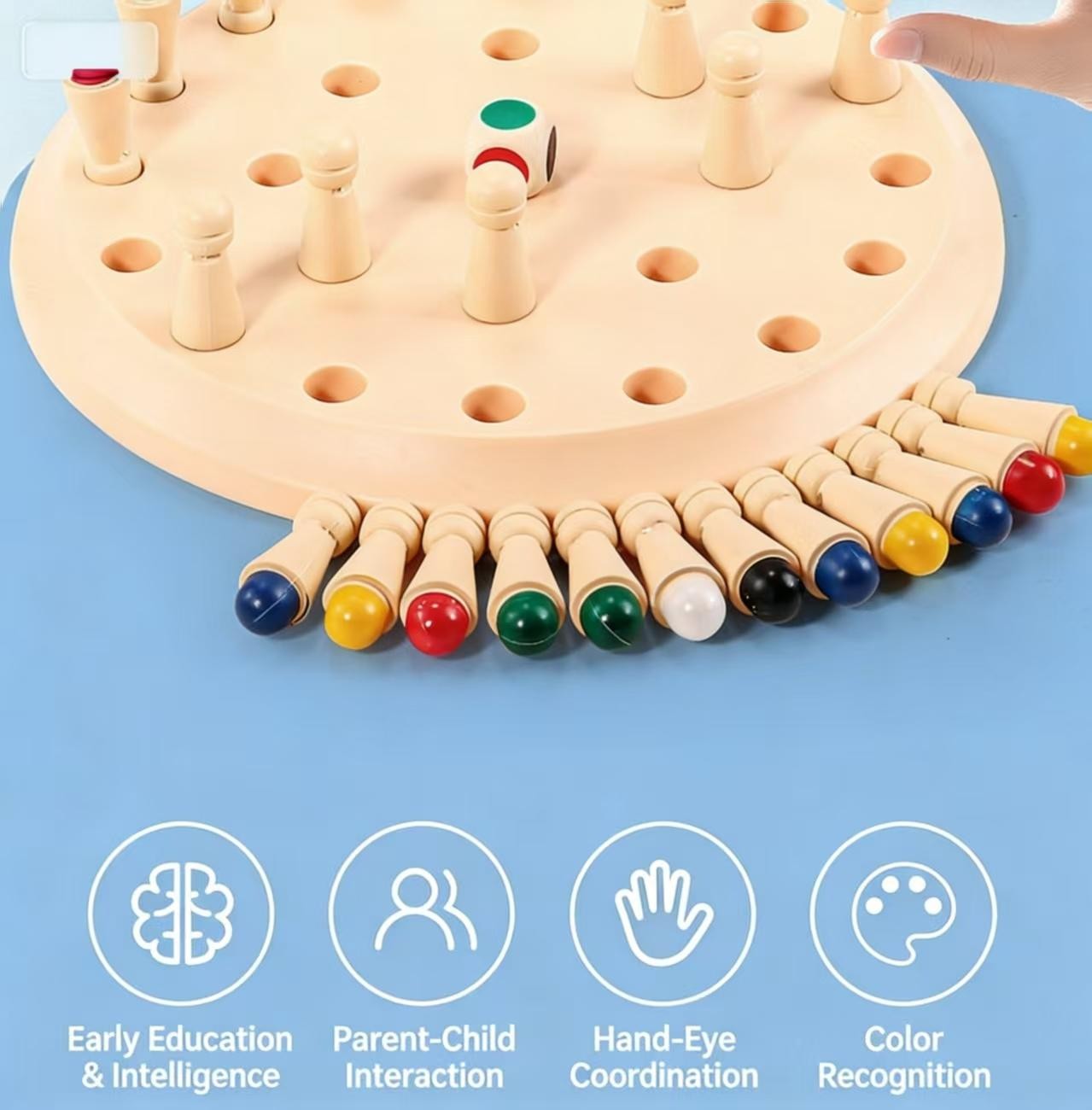 Gowinbaby Memory Chess Matching Game: Family Board Games for Kids and Adults, Mo