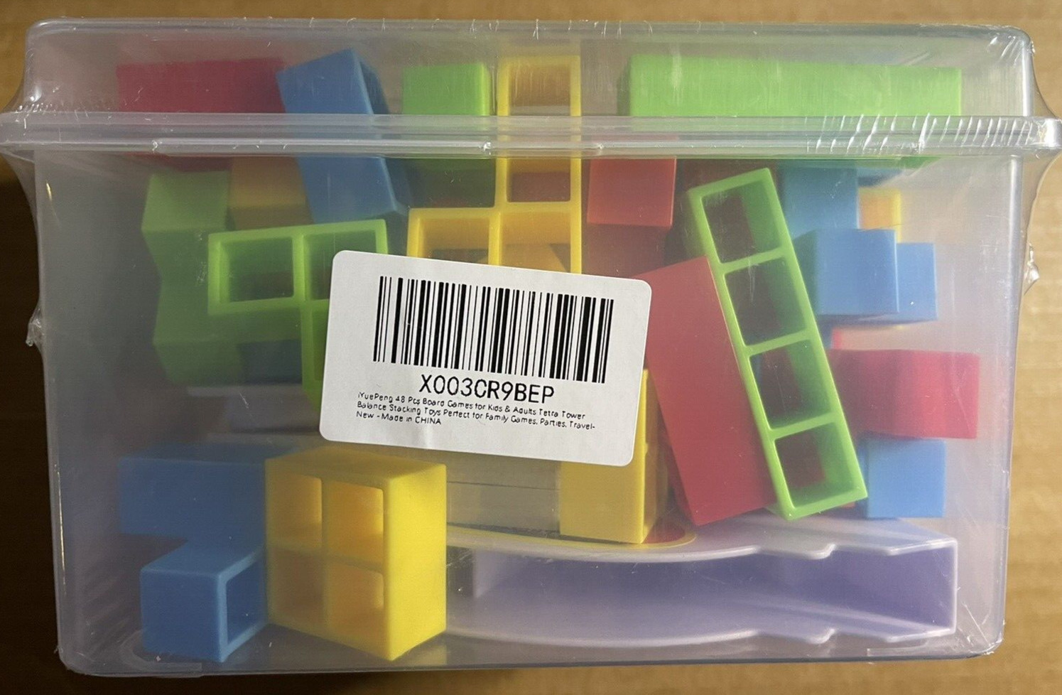 48 Pcs Board Games for Kids & Adults Tetra Balance Tower Stacking Toys Perfec…