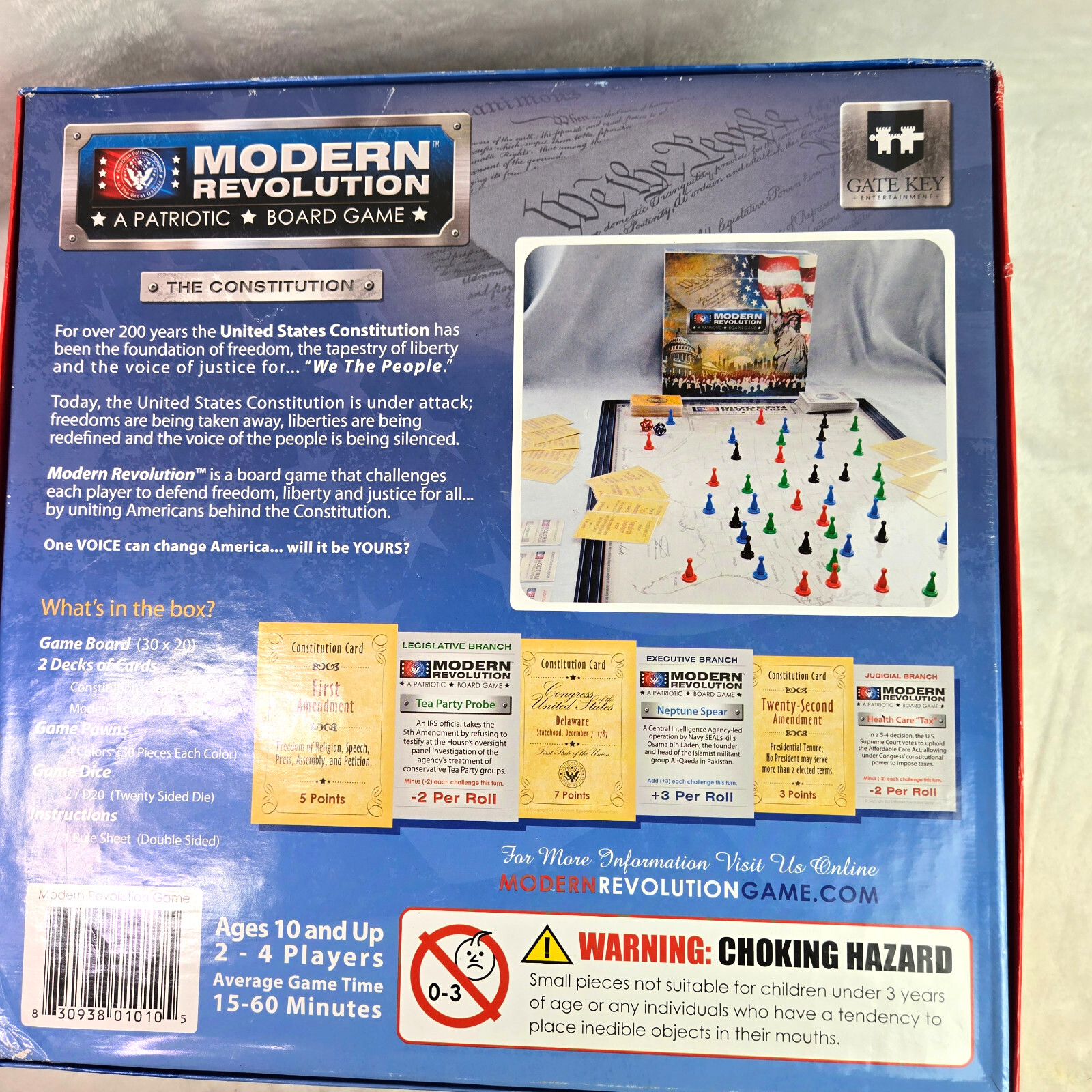 Modern Revolution A Patriotic Board Game by Gate Key Entertainment.