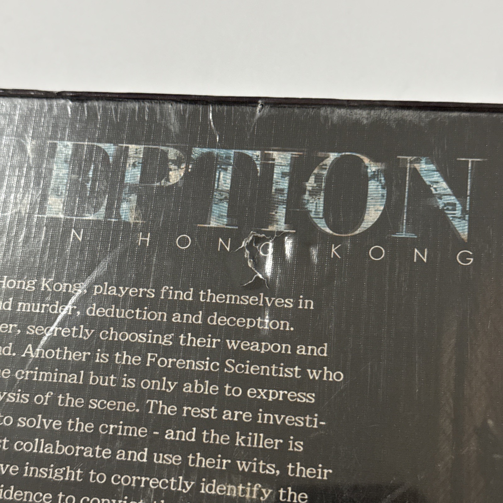Deception – Murder in Hong Kong – (Grey Fox Games, 2015) – Sealed Box Damage