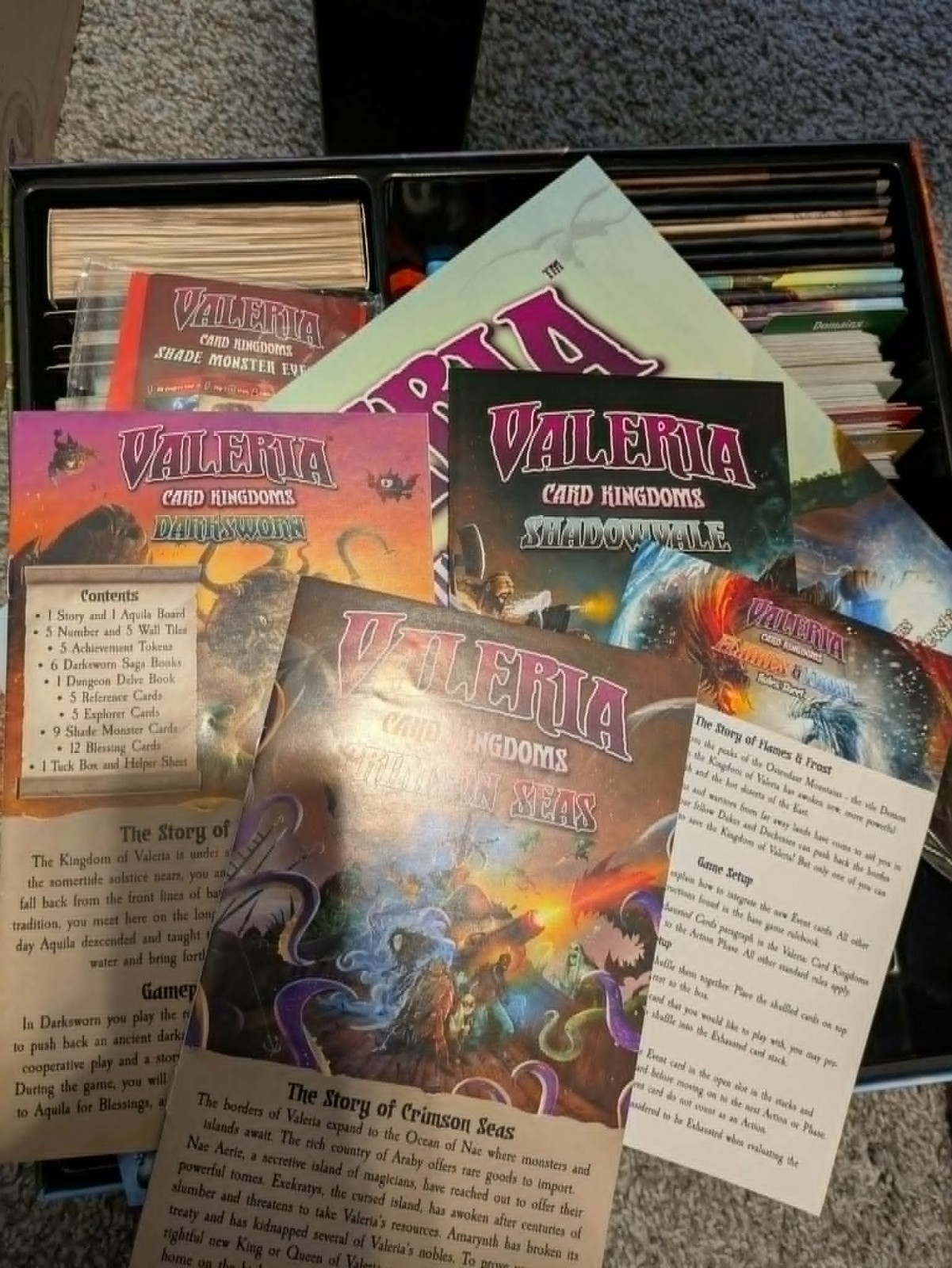 Valeria Card Kingdoms + All Big Expansions + Big Box + Extras Daily Magic Games