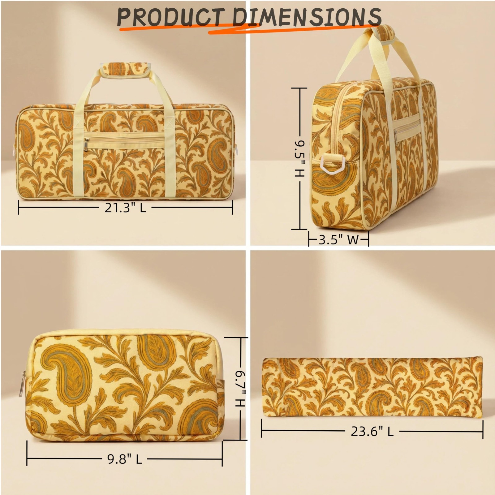 Mahjong Bag Set for Tiles & Racks – 3-Piece Carrying Case, Zipper & Drawstring,