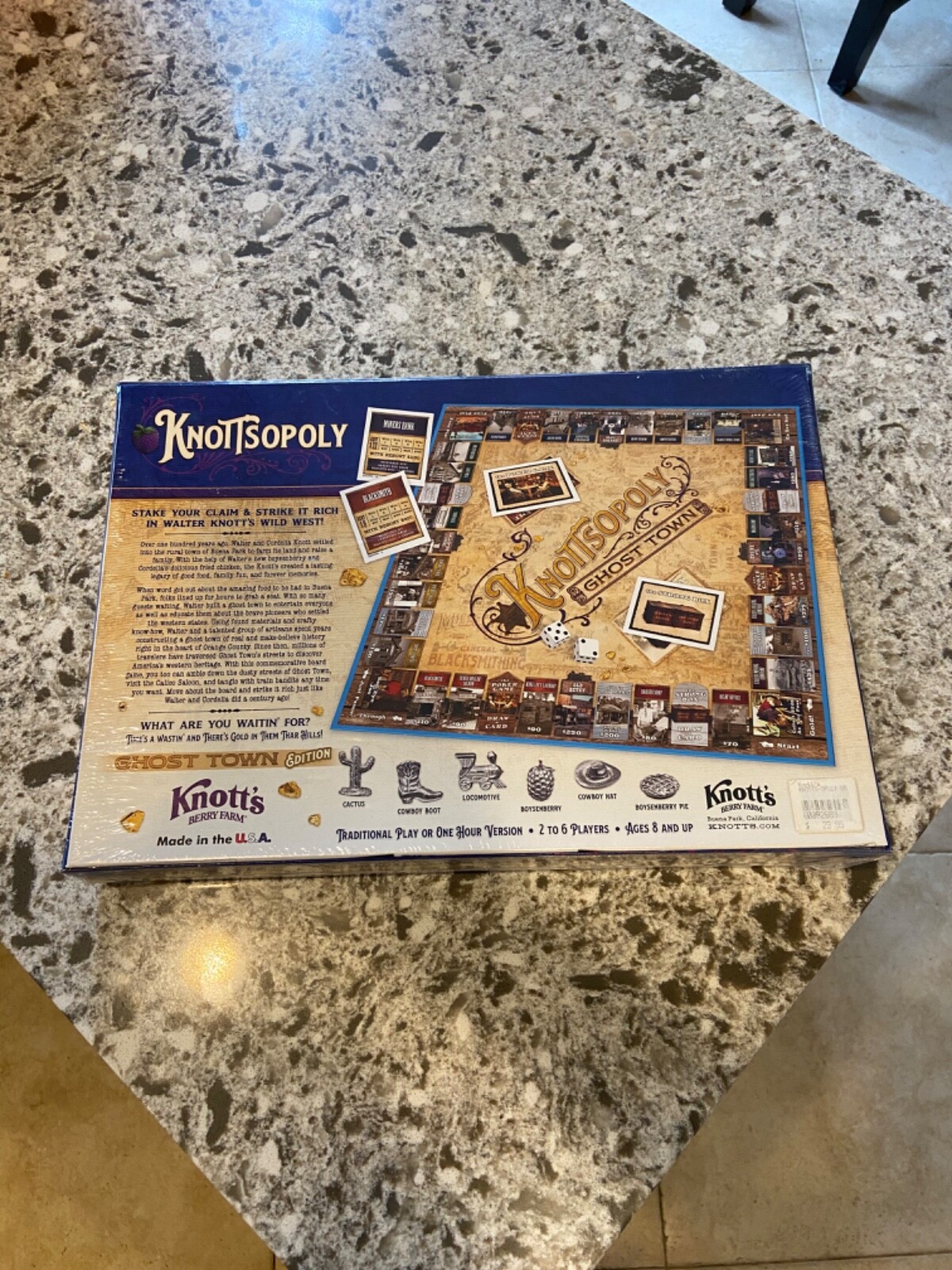 Knottsopoly Ghost Town Edition Knott’s Berry Farm Walter Knott – NEW SEALED