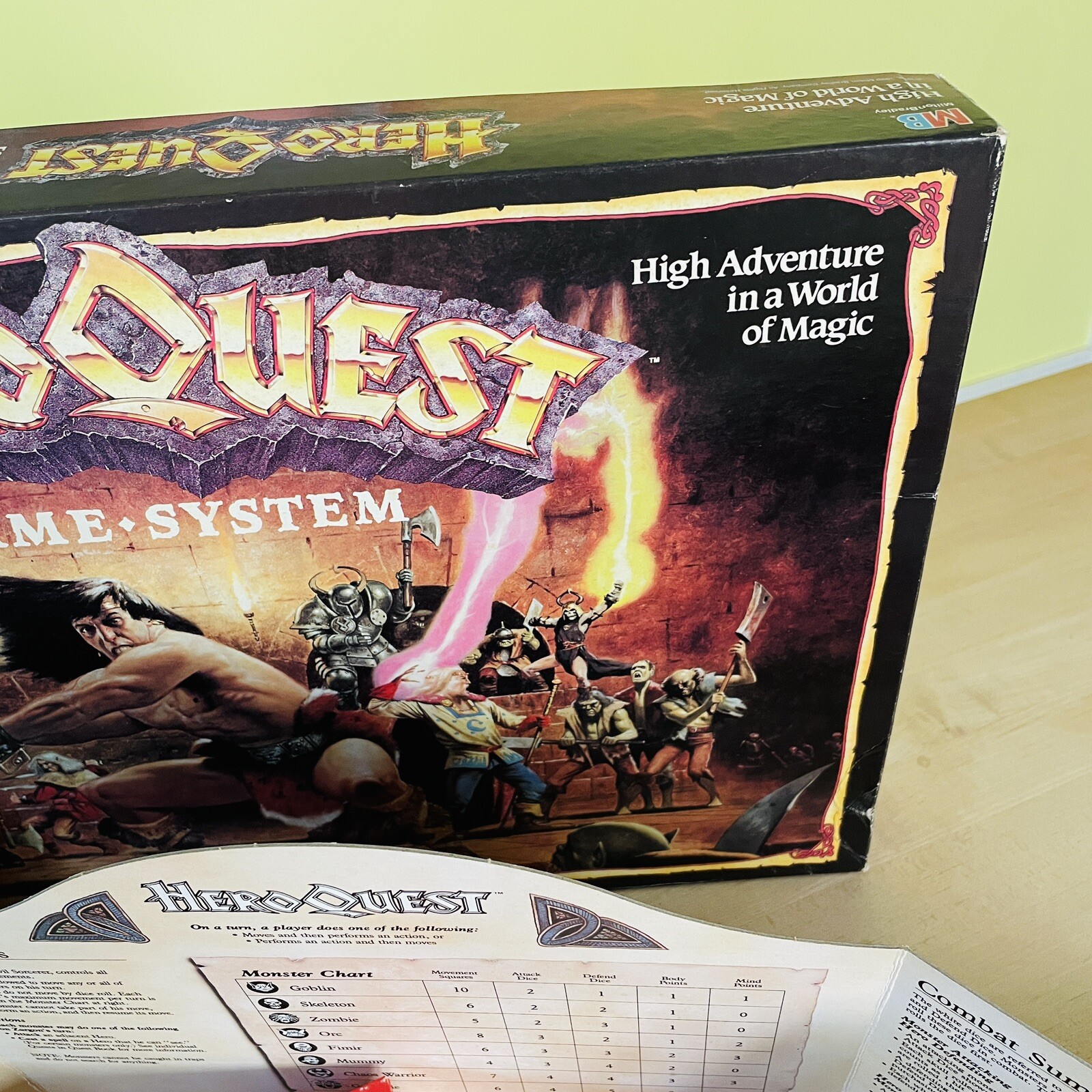 1990 Hero Quest & Kellar’s Keep Quest Pack • Milton-Bradley • Fantasy Board Game