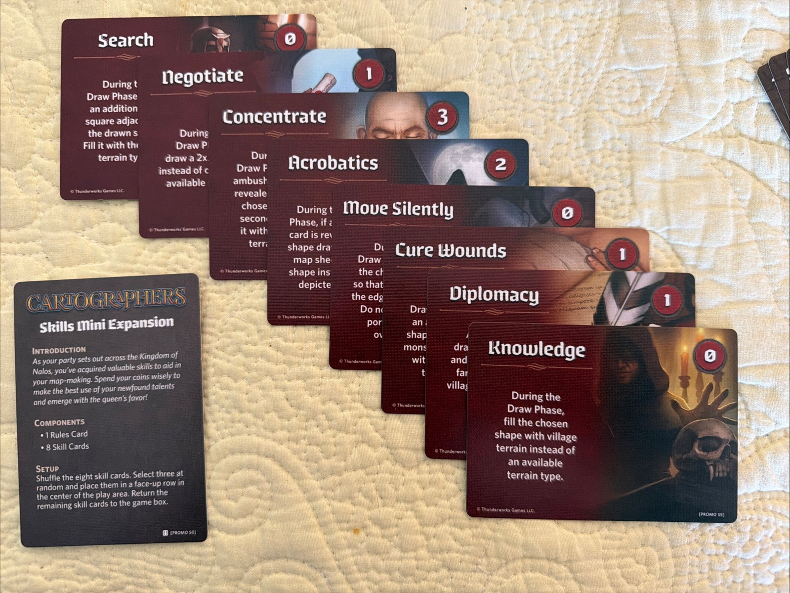 Cartographers: A Roll Player Tale With Skills Mini Expansion & Ambush Expansion