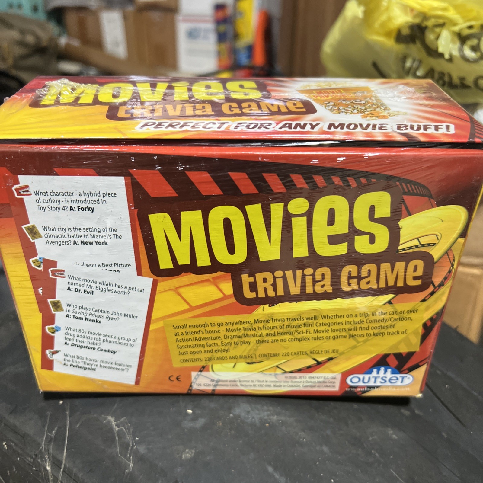 Movies Trivia Game by Outset New Sealed Perfect For Movie Buffs