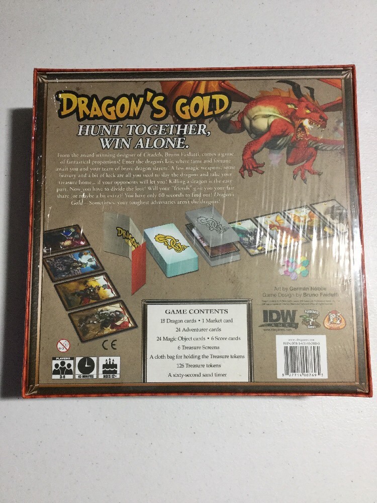 DRAGON’S GOLD Game New Sealed IDW Games Pandasaurus Games White Goblin Games