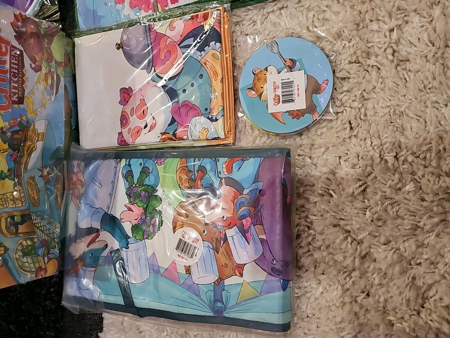 Critter Kitchen Deluxe Edition Kickstarter Merch Feast Pledge Tote Stickers New