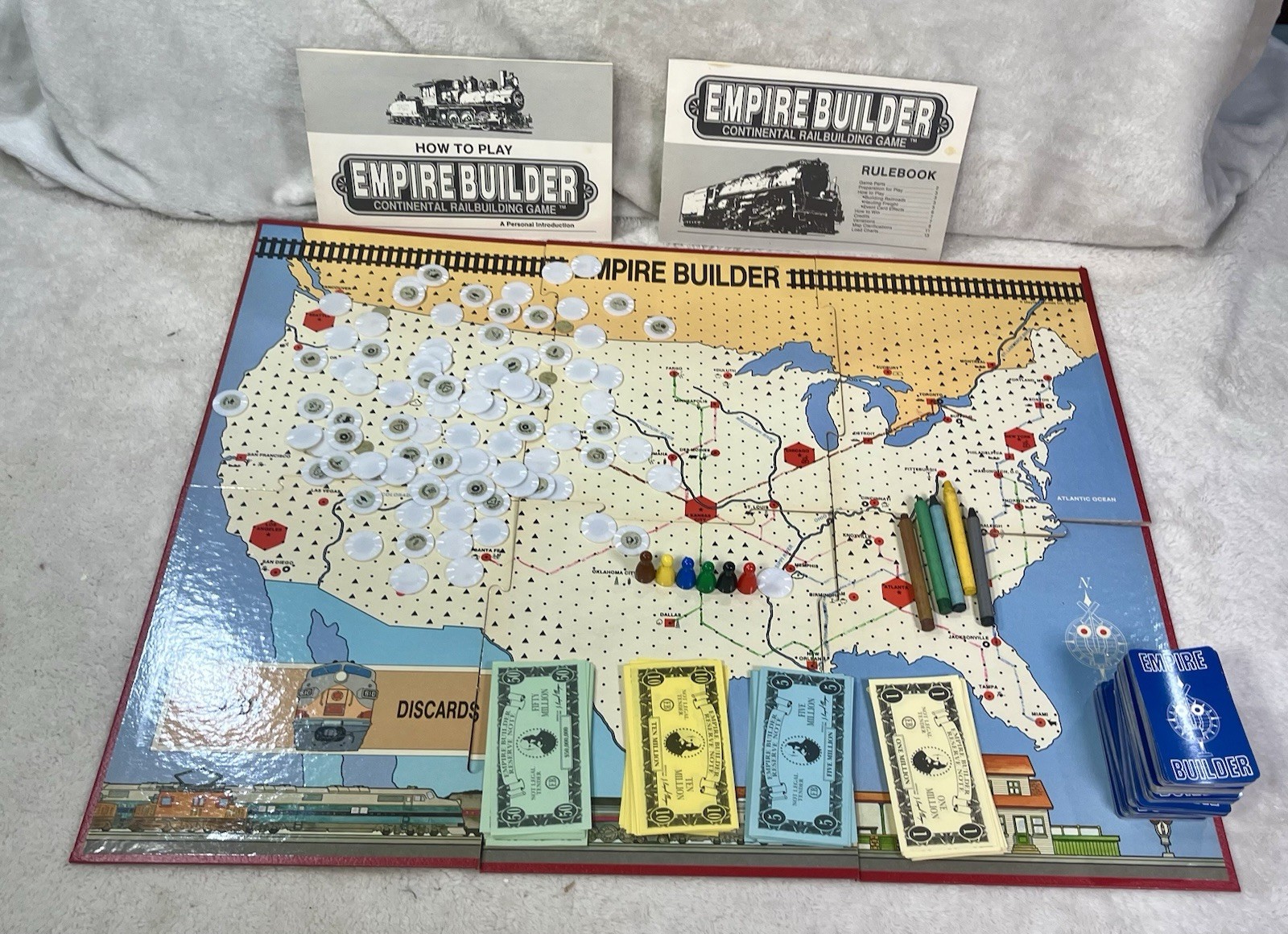 Empire Builder Continental Railroad Game Board Game Mayfair Mostly Complete