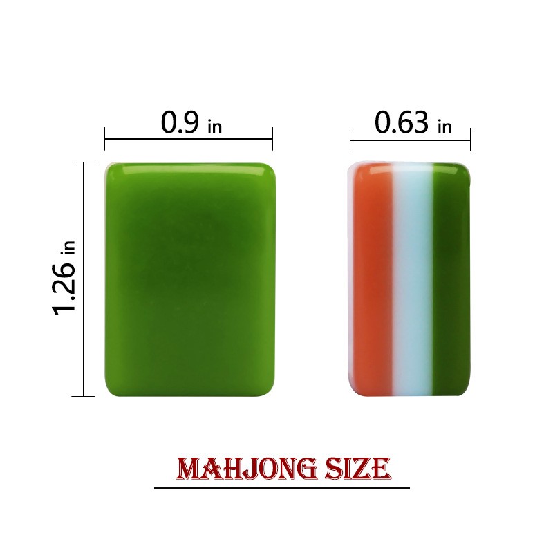 NEW! Vibrant Layered Mahjong Tiles – Full American Set 160Tiles – Hand painting