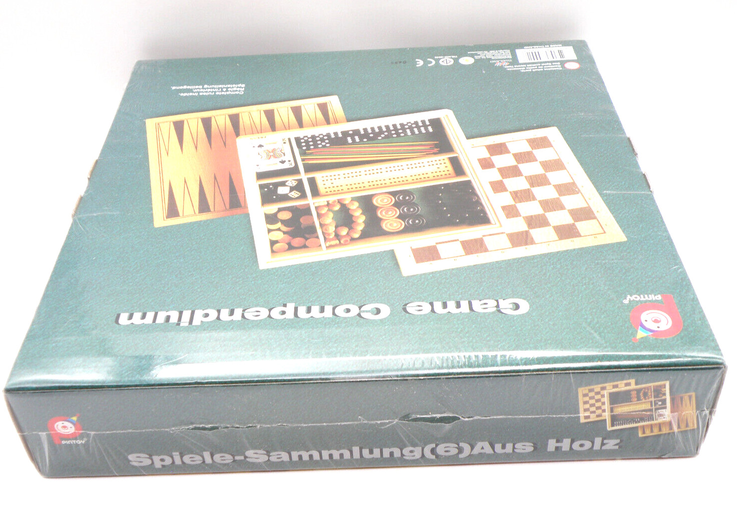 Vintage GAME COMPENDIUM 7901-0 Wooden Pintoy Thailand 2000 – NEW Shrinkwrapped
