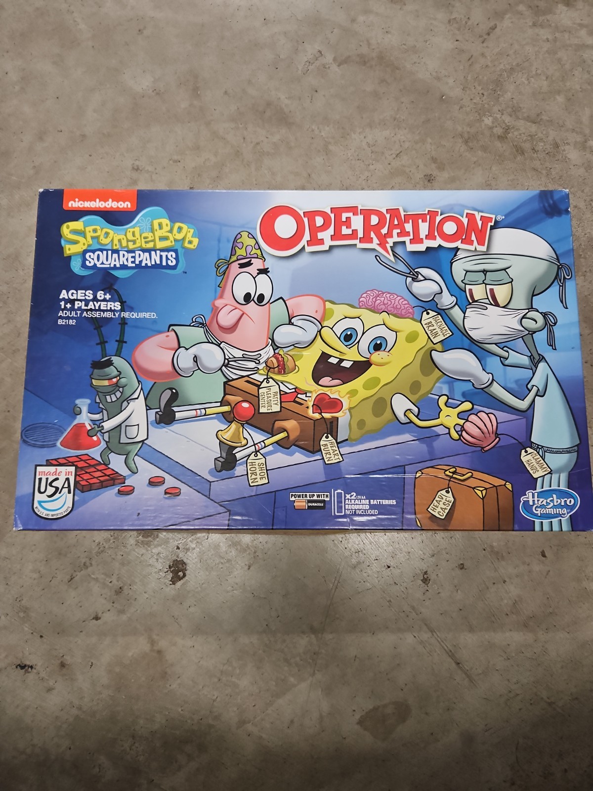 SpongeBob Squarepants Operation Skill Game 2007 Hasbro Complete Nickelodeon