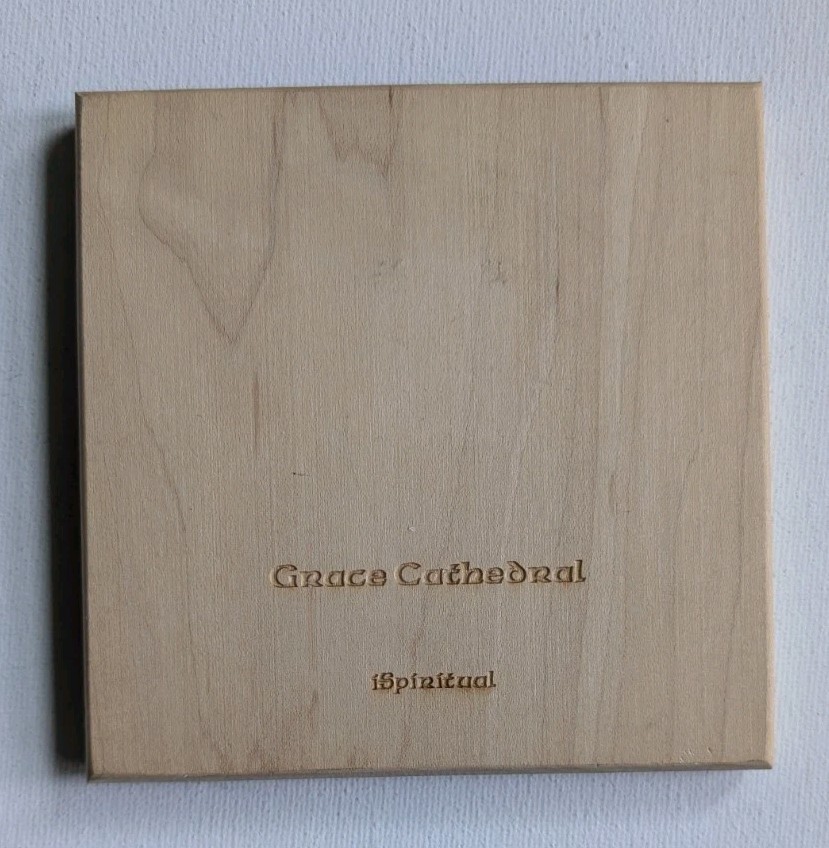 Wooden Finger Labyrinth For Meditation Relaxation 5″ Grace Cathedral iSpiritual