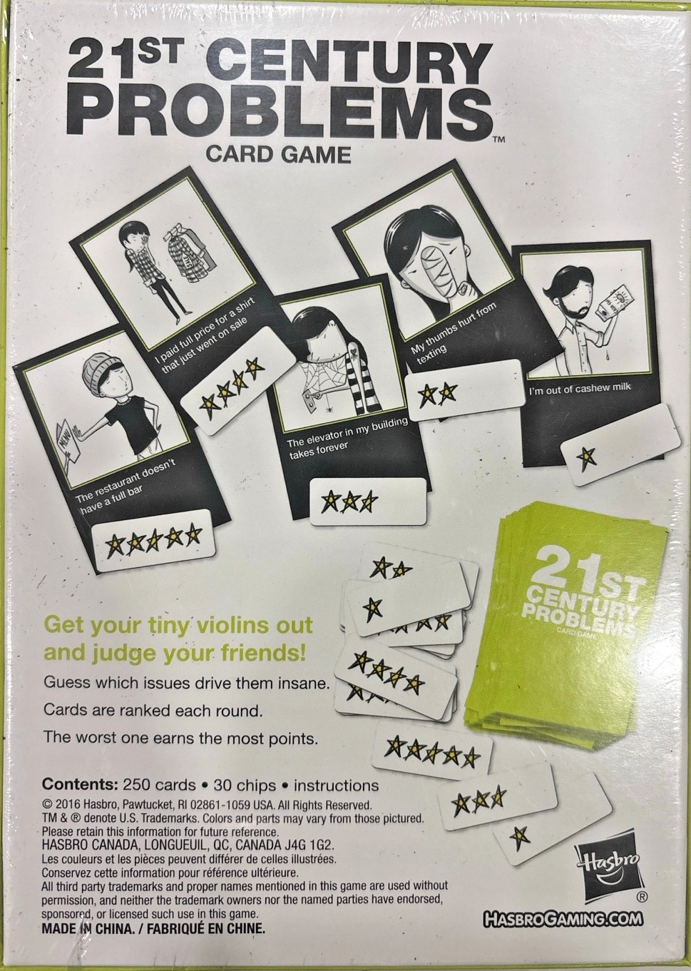 Hasbro 21st Century Problems Card Game Adult Party Sealed Free Shipping