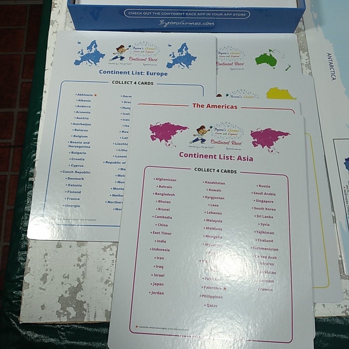 Continent Race Fun Geography Board Game For Kids Created By Kids 2020 Very Nice