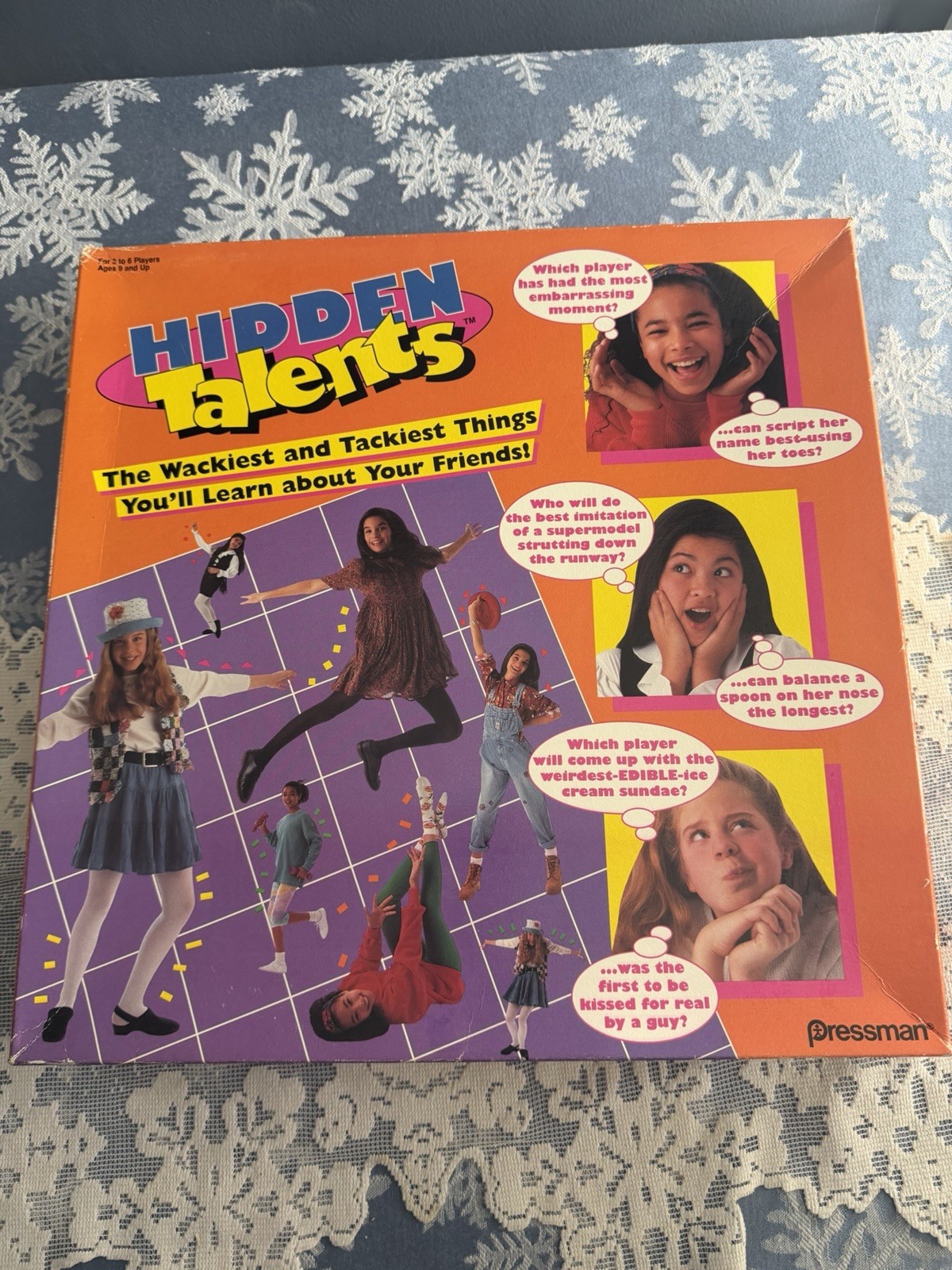 Hidden Talents Board Game 1994 Pressman Sleepover Teen Girl Party Game Incomp.