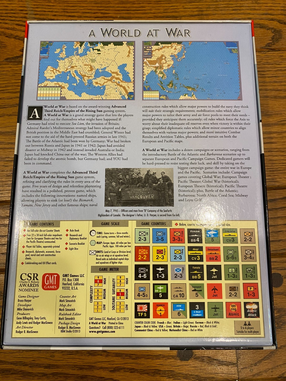 A World at War: Second World War in Europe and The Pacific | GMT Games, New