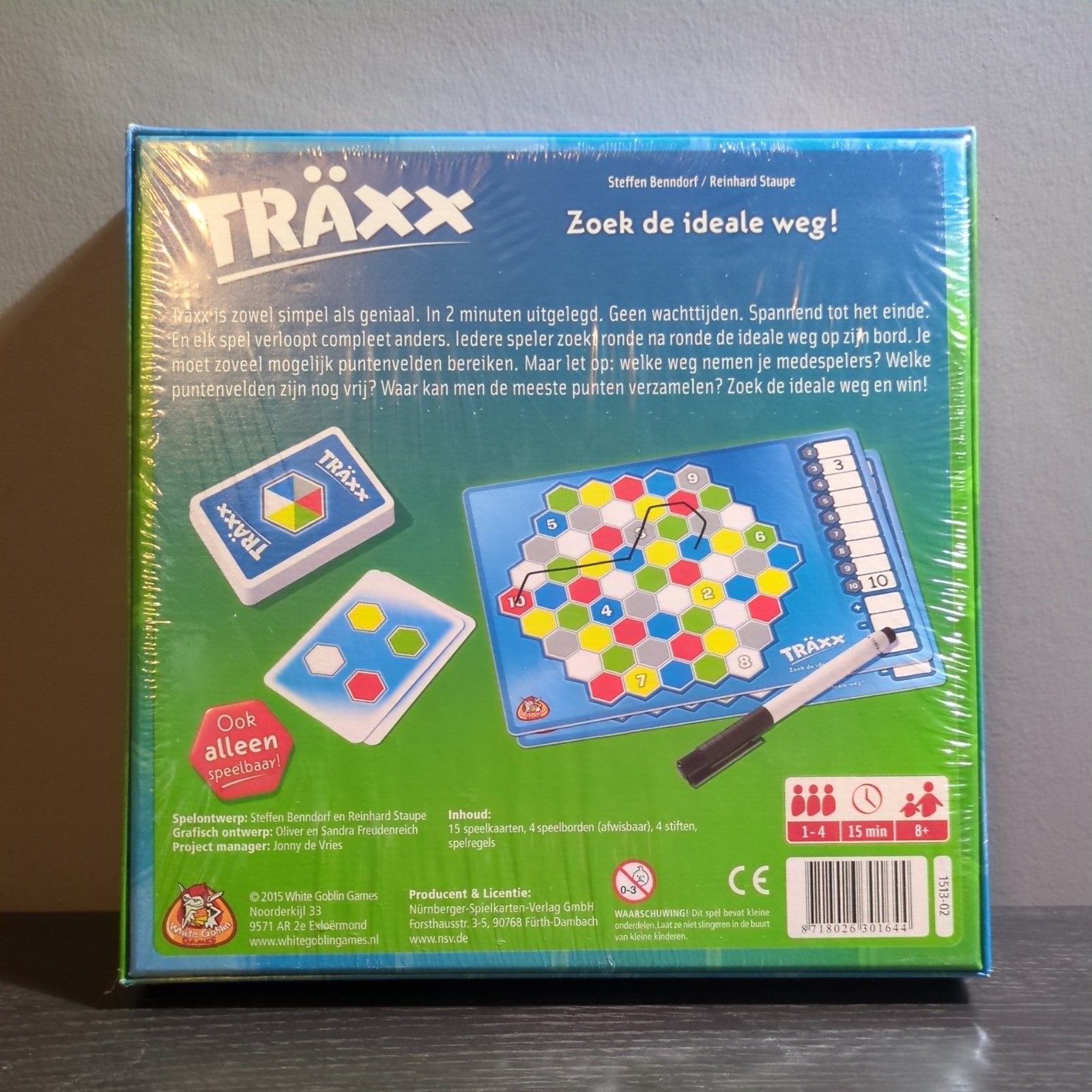NEW Träxx Dutch Edition Deluxe – White Goblin Games Verlag US Based Board Game