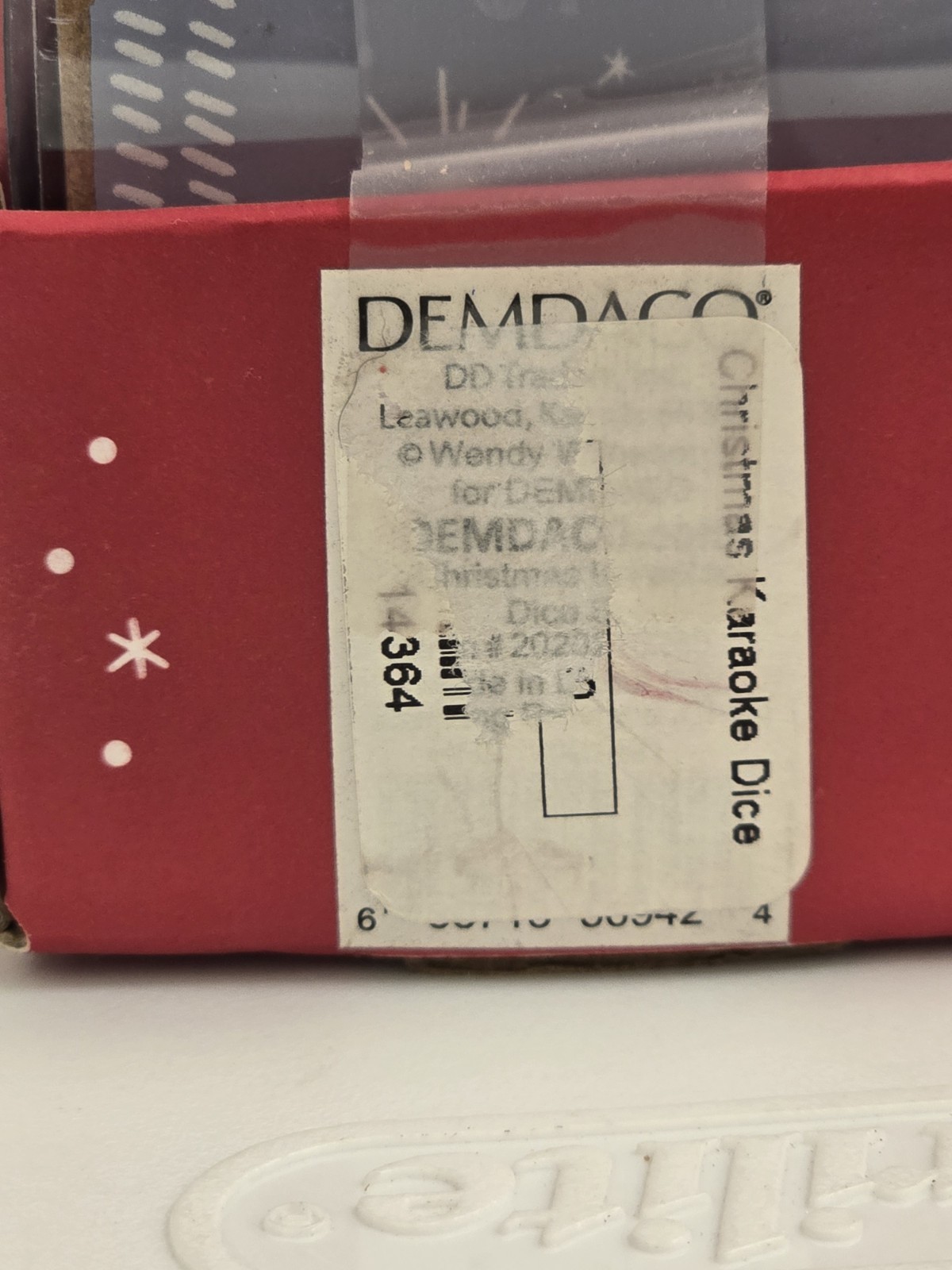 DEMDACO Christmas Karaoke Dice (Holiday Party Starter) Used: FREE SHIPPING