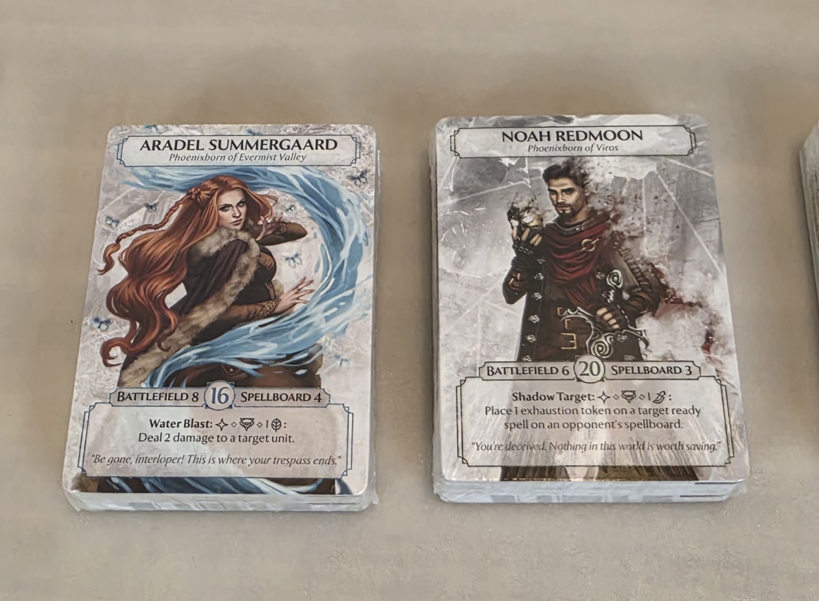 Ashes Reborn: Rise of the Phoenixborn Board Game by Plaid Hat Games Open Box
