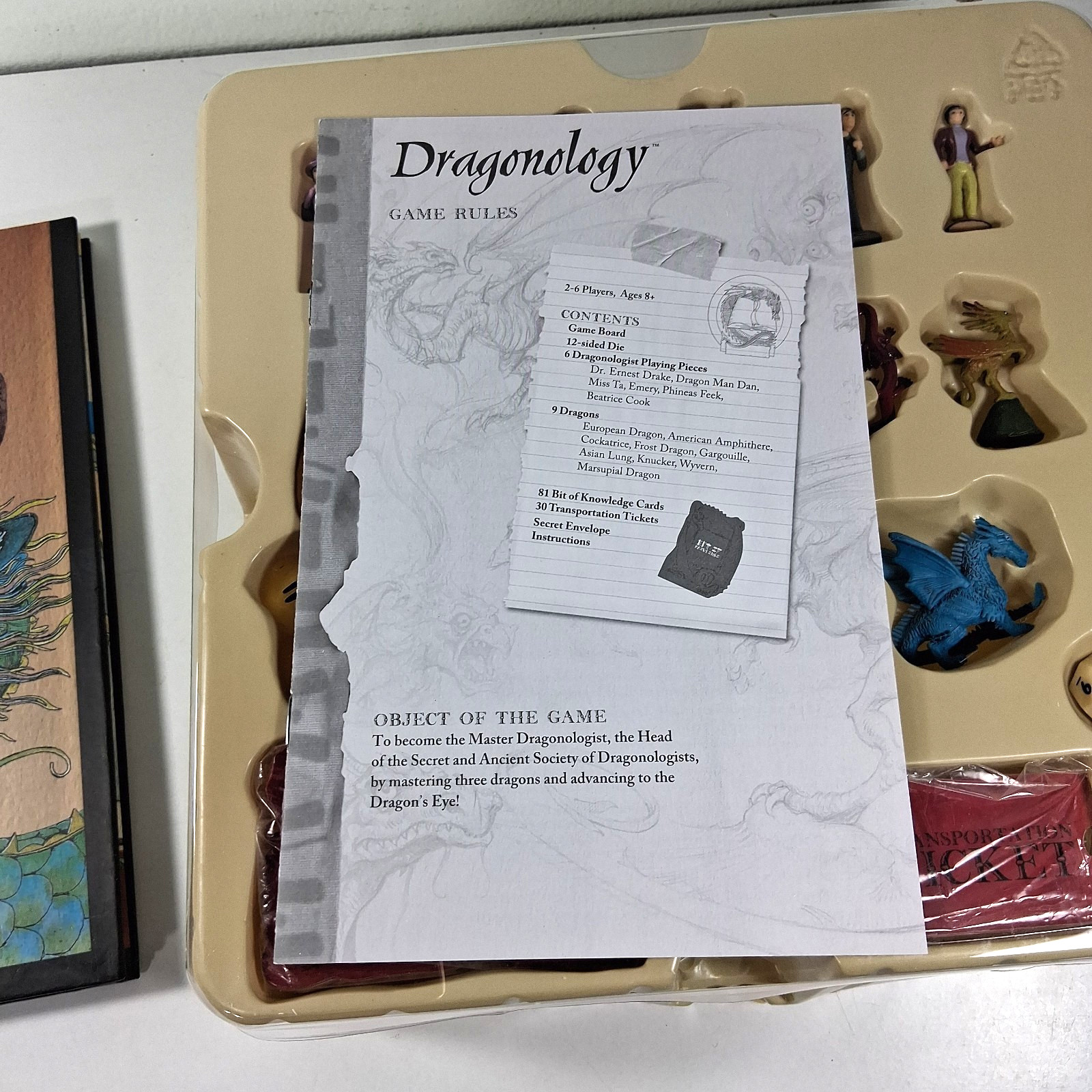 Dragonology The Game COMPLETE Sababa Toys Board Game 2008
