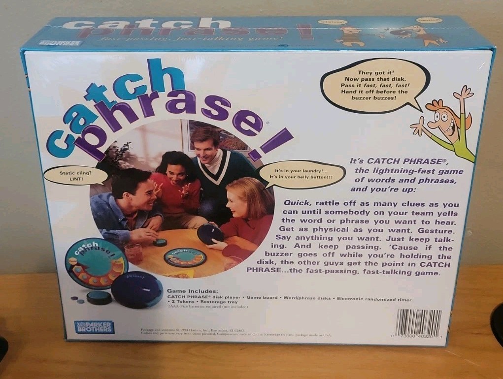 1994 Parker Brothers Catch Phrase! Party Board Game SEALED IN ORIGINAL PACKAG