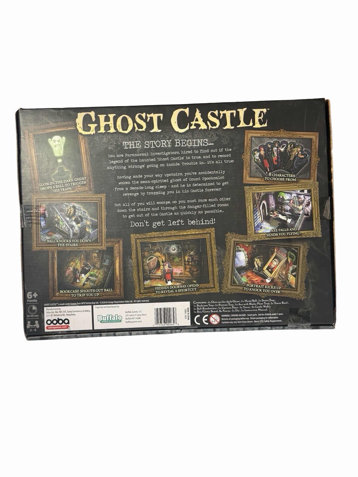 Ghost Castle Board Game COMPLETE Buffalo Games 2020 Party Family Scary Halloween