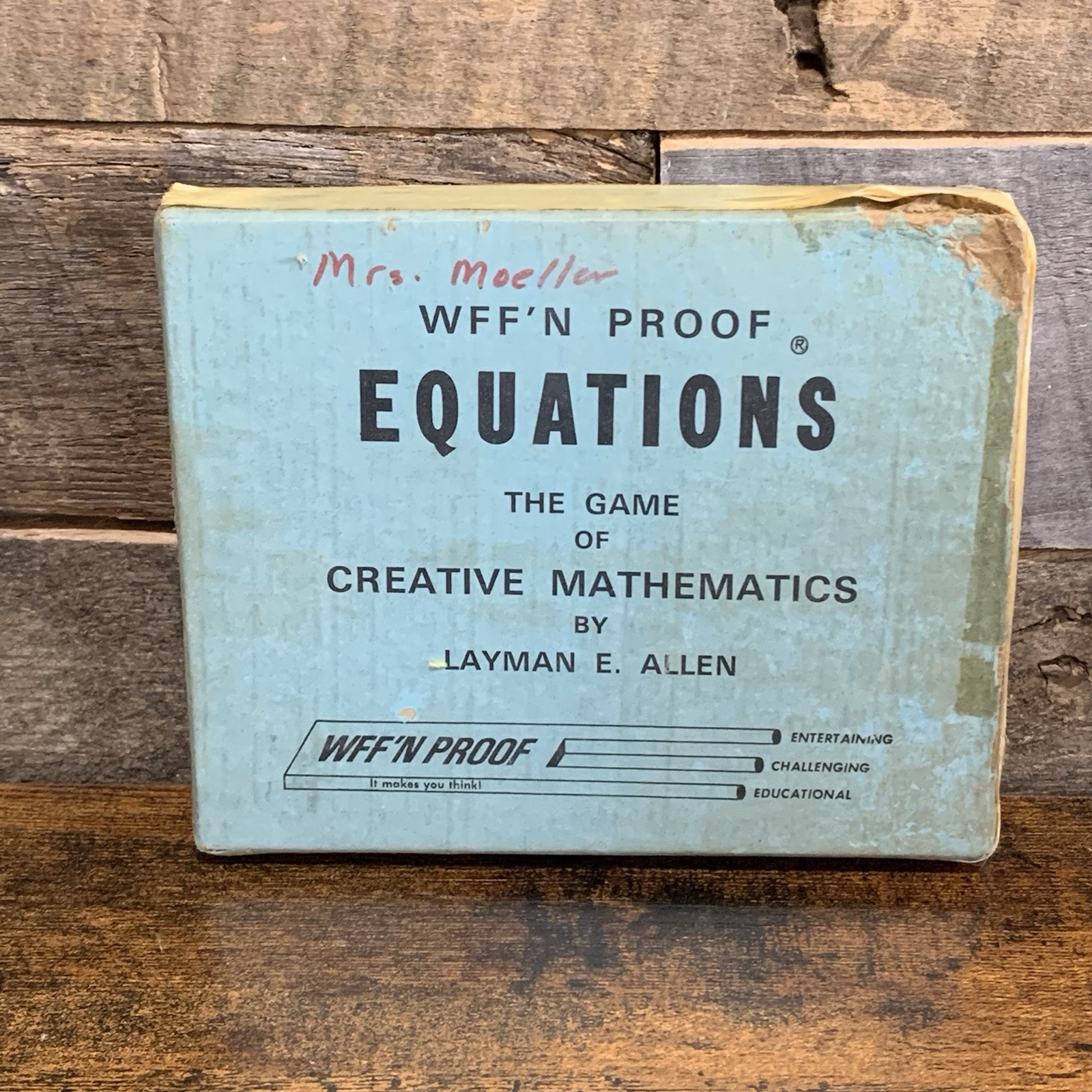 Vintage WFF’N PROOF Equations The Game Of Creative Mathematics Layman Allen