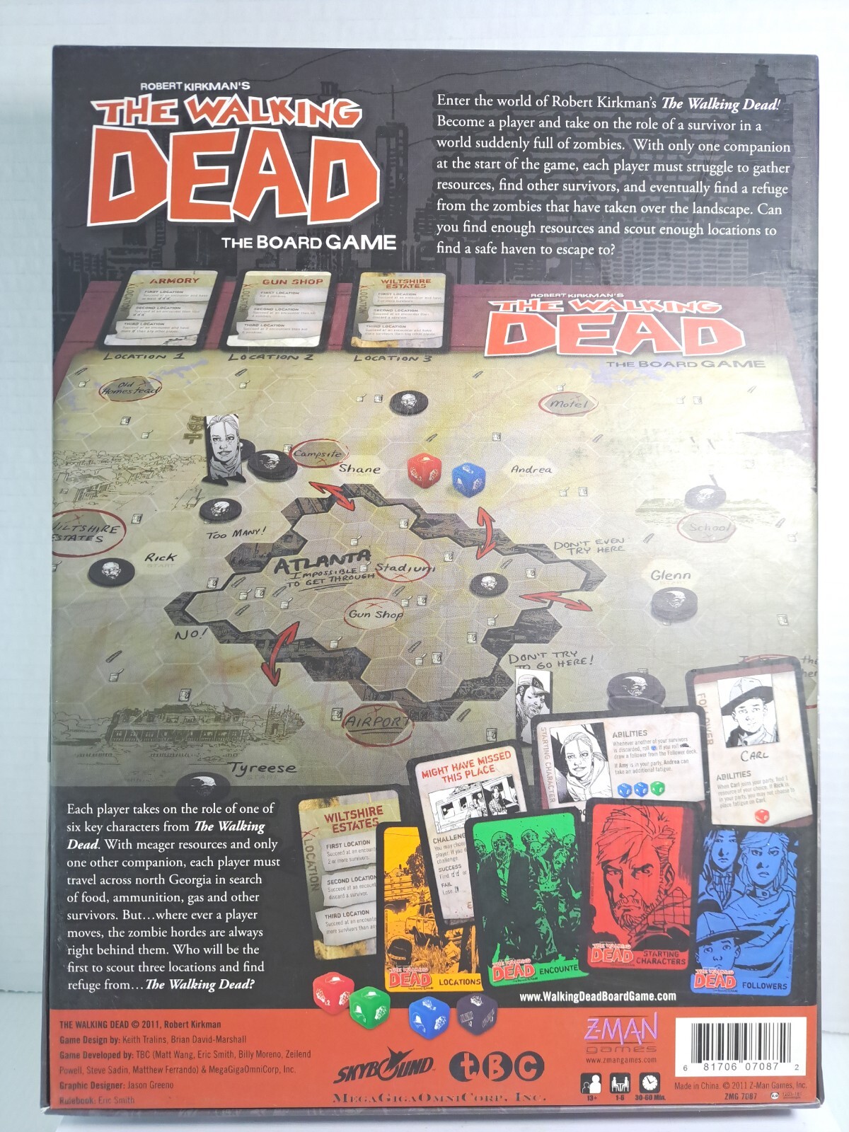 The Walking Dead Board Games (Z-Man Games) New Open Box
