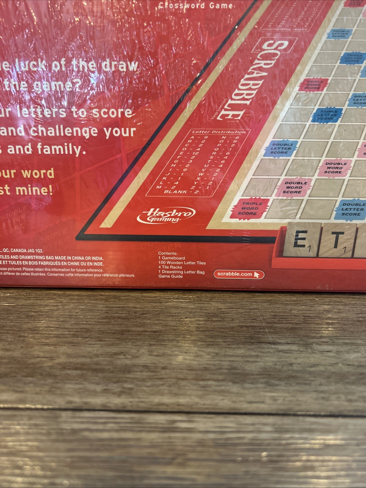 Hasbro Original SCRABBLE Board Game Family word puzzle game Authentic NEW SEALED