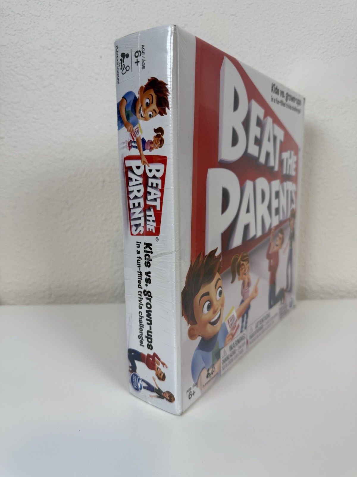 Beat The Parents Board Game SEALED Spin Master Family Trivia Kids vs Adults 6+