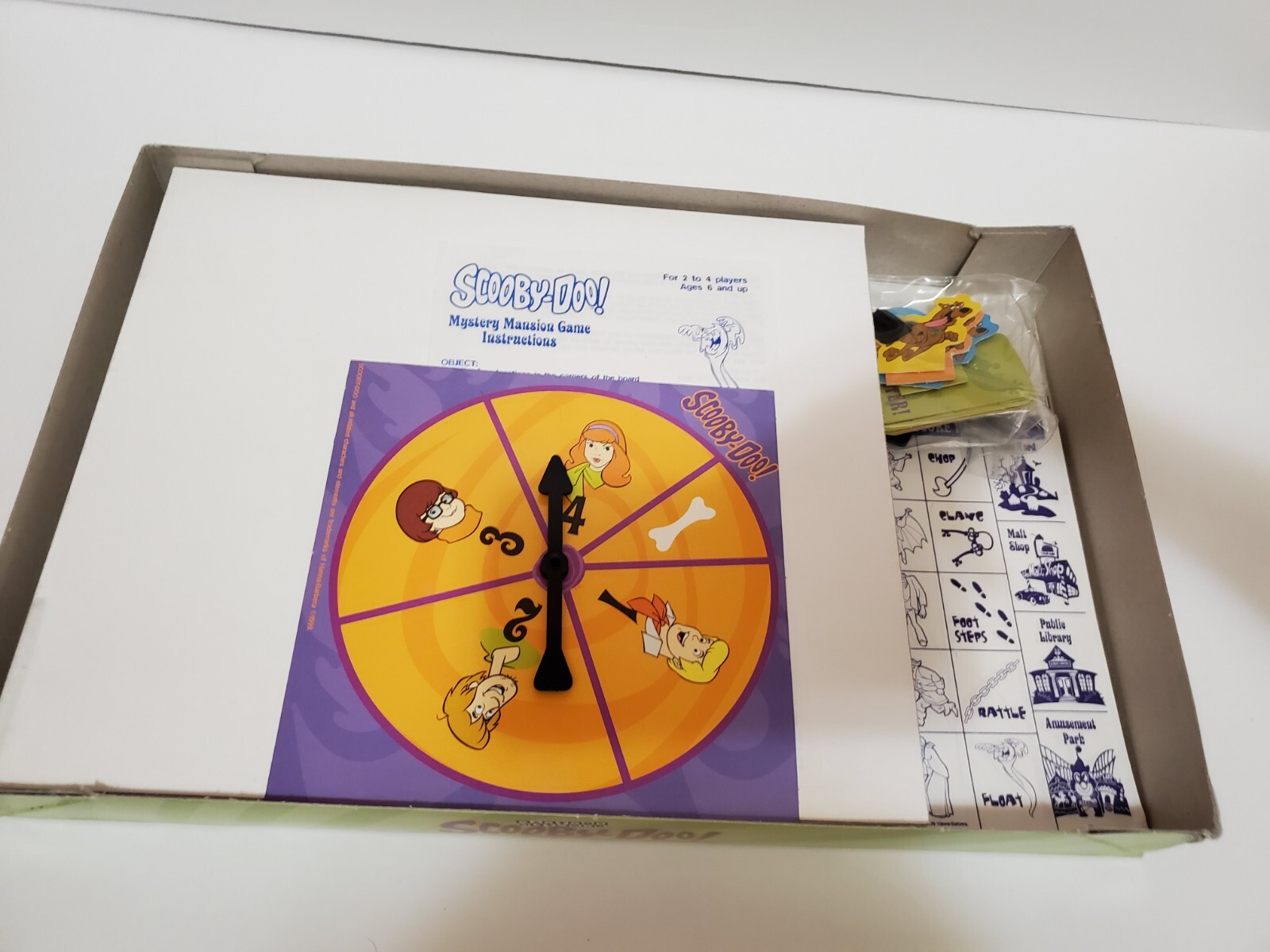 CT1 Scooby Doo Mystery Mansion Board Game 1999 Pressman Cartoon Network Complete