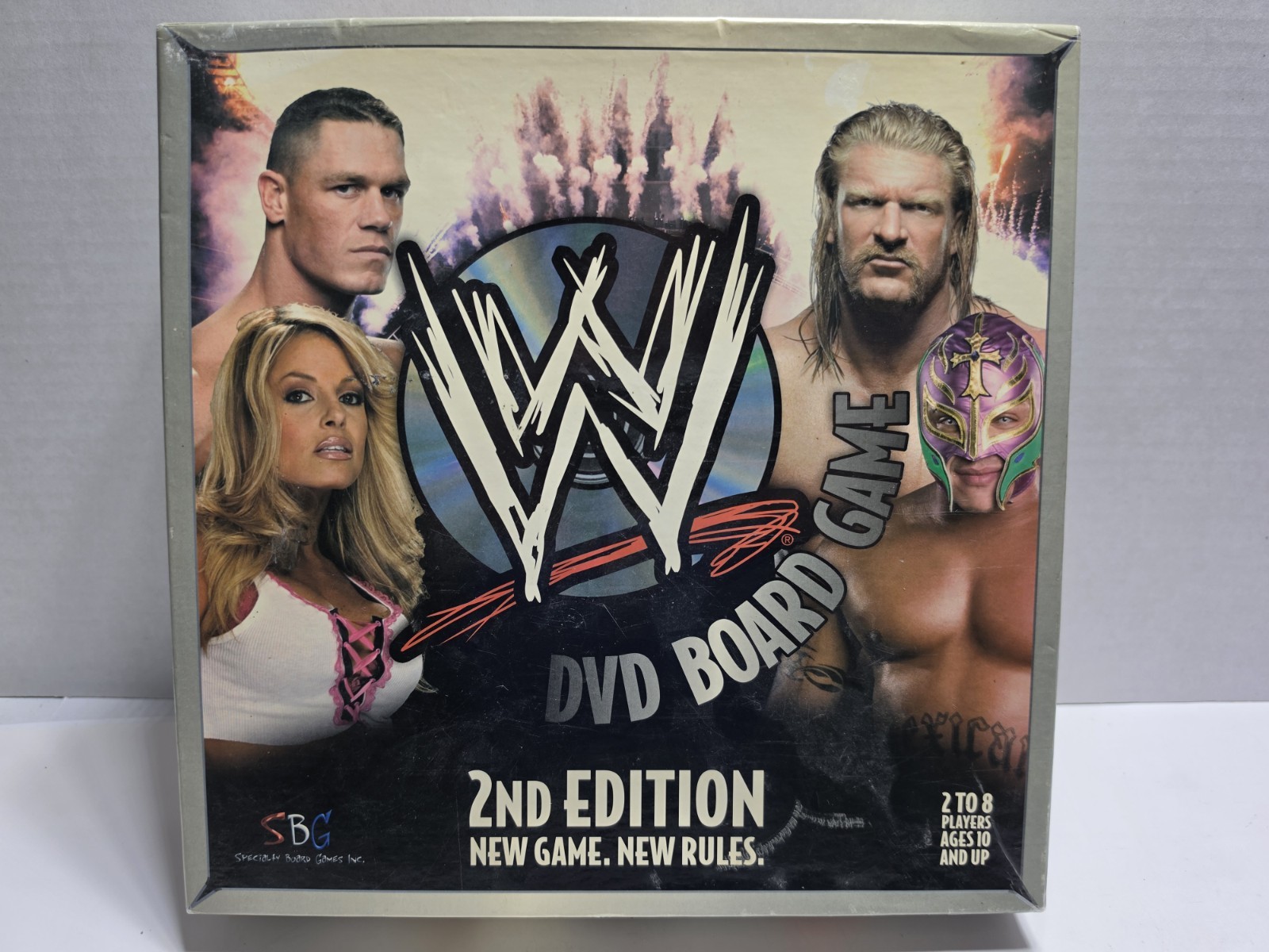 WWE DVD Board Game 2nd Edition Wrestling Raw Smackdown w/ Cards 2006 Complete
