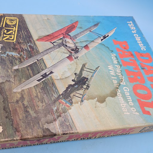 TSR Dawn Patrol Role Playing Game WW1 Air Combat Board Game Vintage- COMPLETE