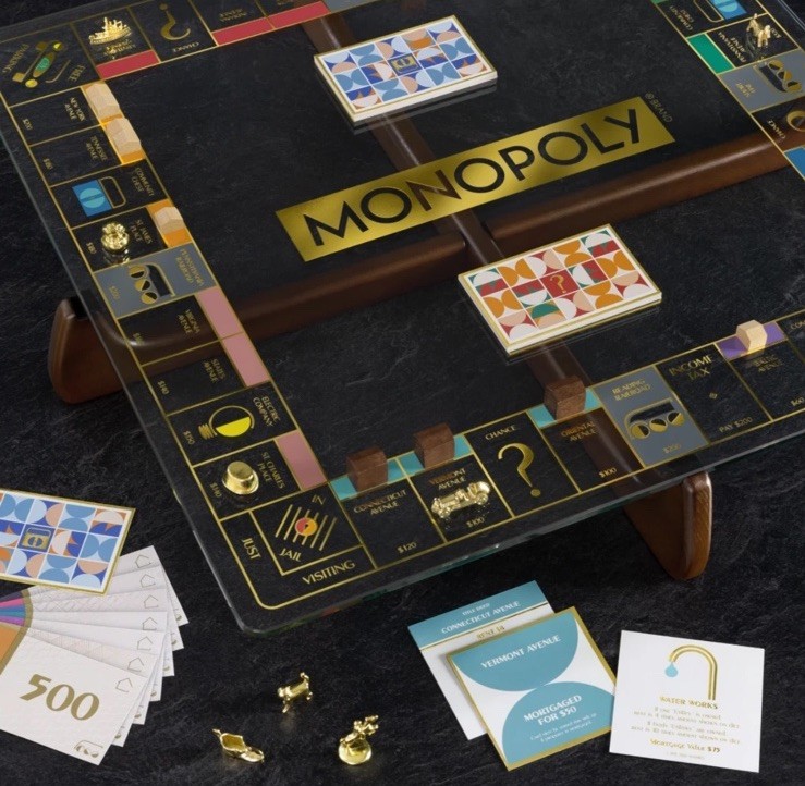 Monopoly – Prisma Glass Edition by W.S. Game Company Board Game – New & NICE