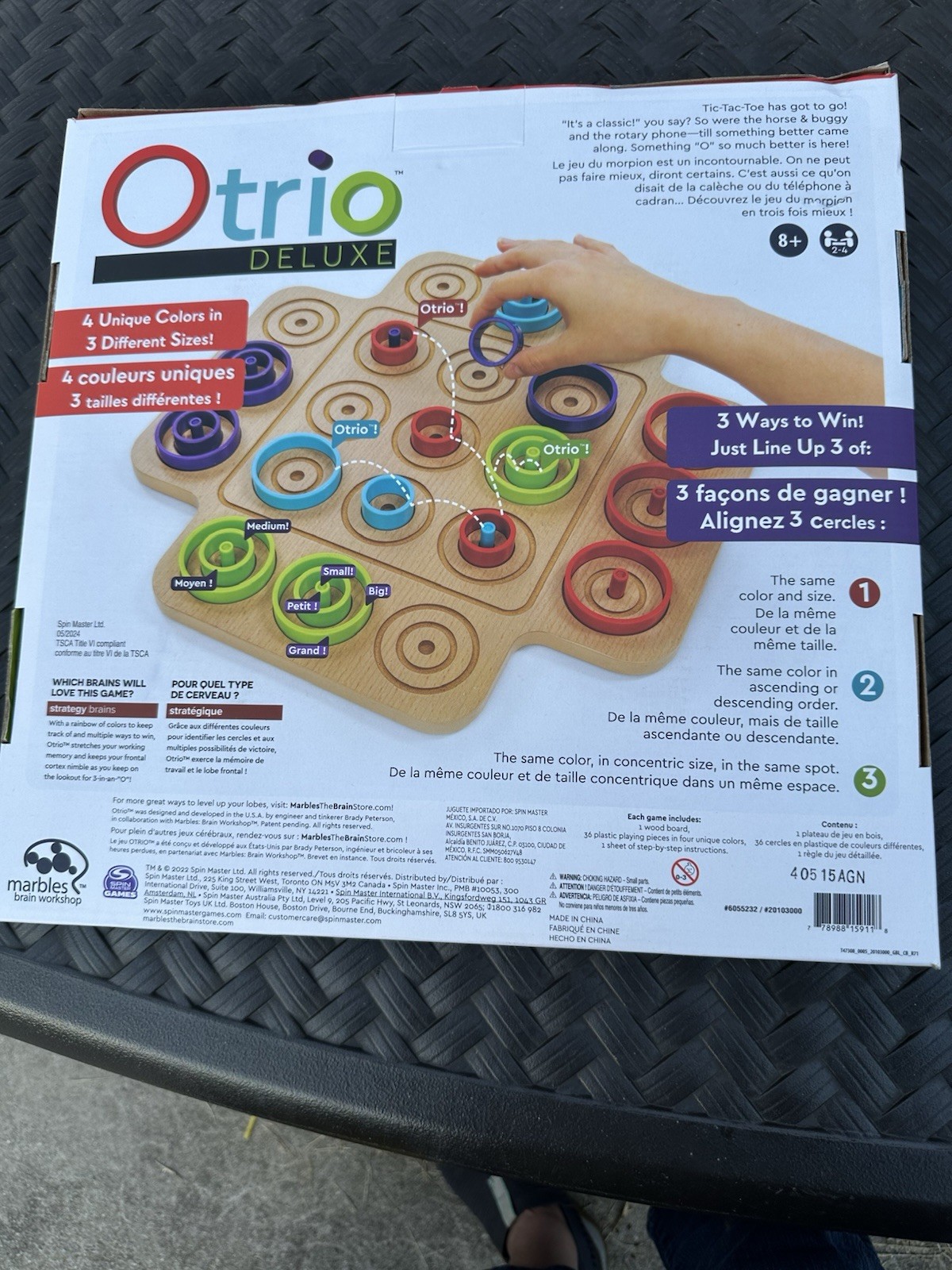 2022 Marbles Brain Workshop Otrio Deluxe Board Game (Complete) Excellent!