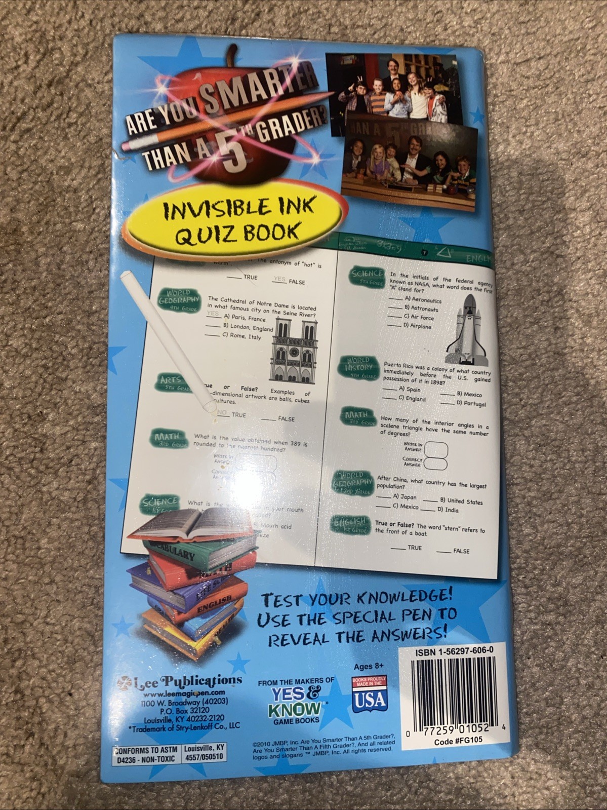 Yes & Know Game Books “Are You Smarter Than a Fifth Grader” Book 2 Game