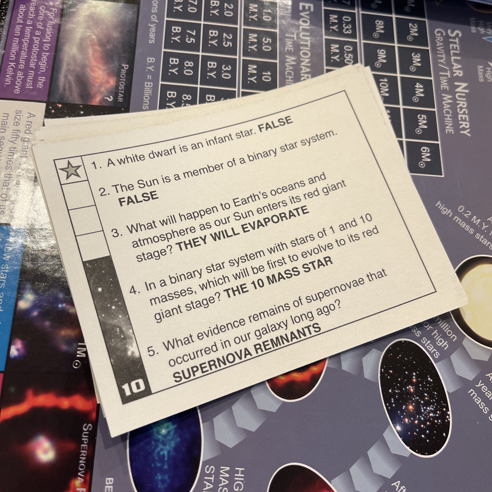 Stellar Journey The Game An Adventure in Space and Time Trivia Science Education