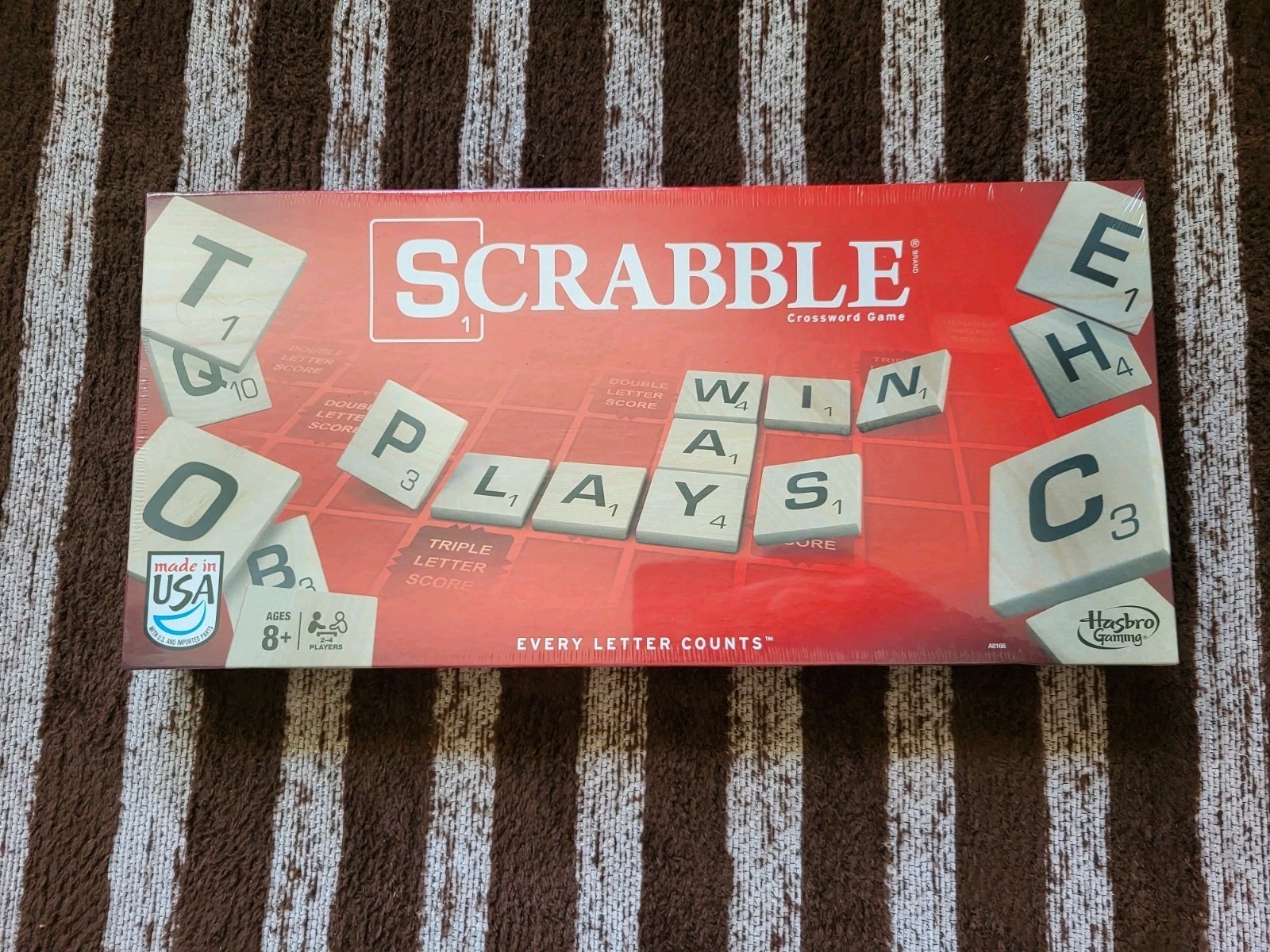 Scrabble Board Game by Hasbro Made in USA Quality Brand New Factory Sealed