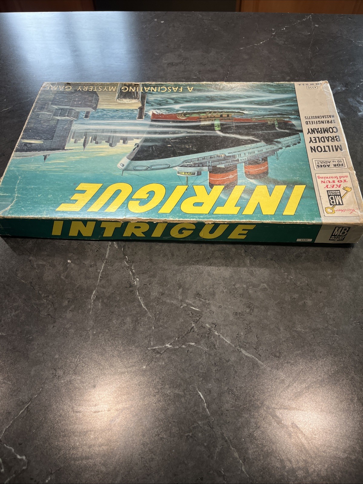 Intrigue (1955) Board Game By Milton Bradley Vintage Complete