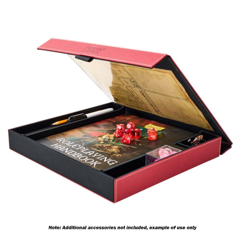 | RPG – Player Companion: Blood Red – Durable and Sturdy – Dice Tray & Player…
