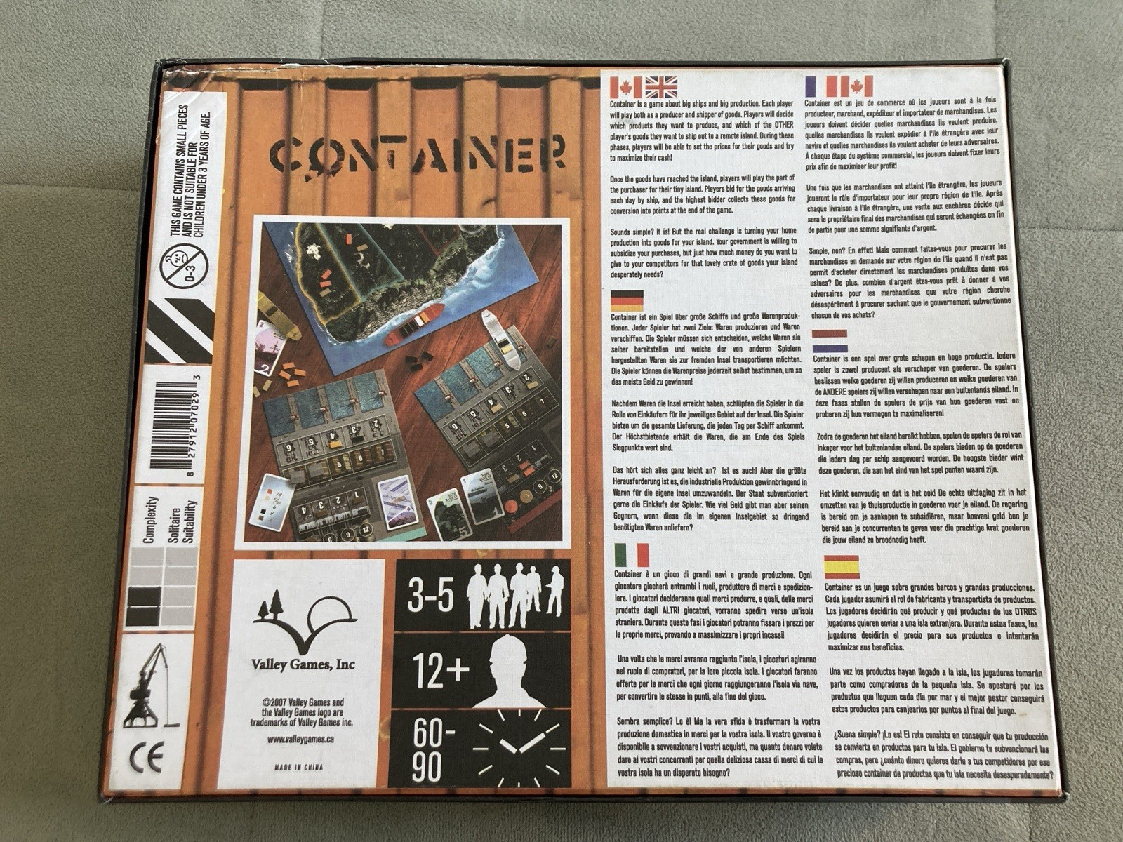 CONTAINER Board Game – Valley Games Edition COMPLETE