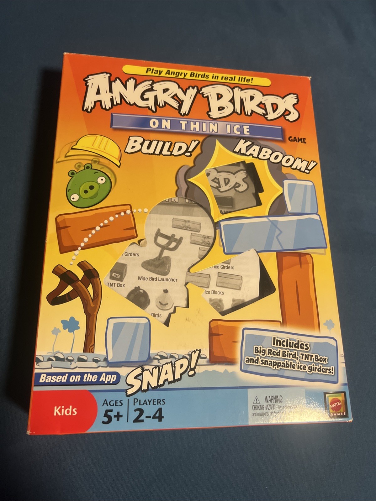 Angry Birds On Thin Ice Game COMPLETE Mattel 2011 Strategy Pigs Kids