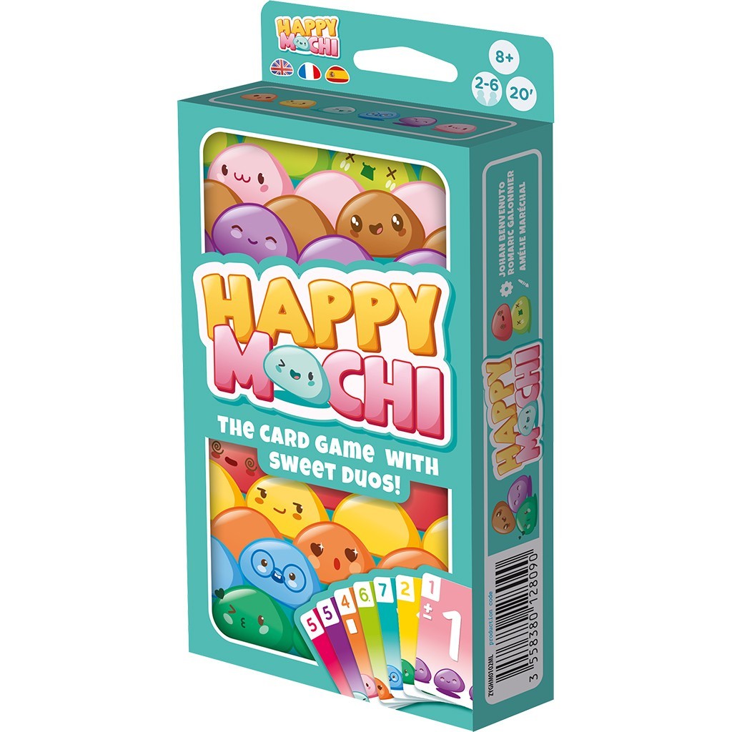 Happy Mochi Card Board Game Zygomatic ZYGHM0102ML Family Sluffing Multi Lingual