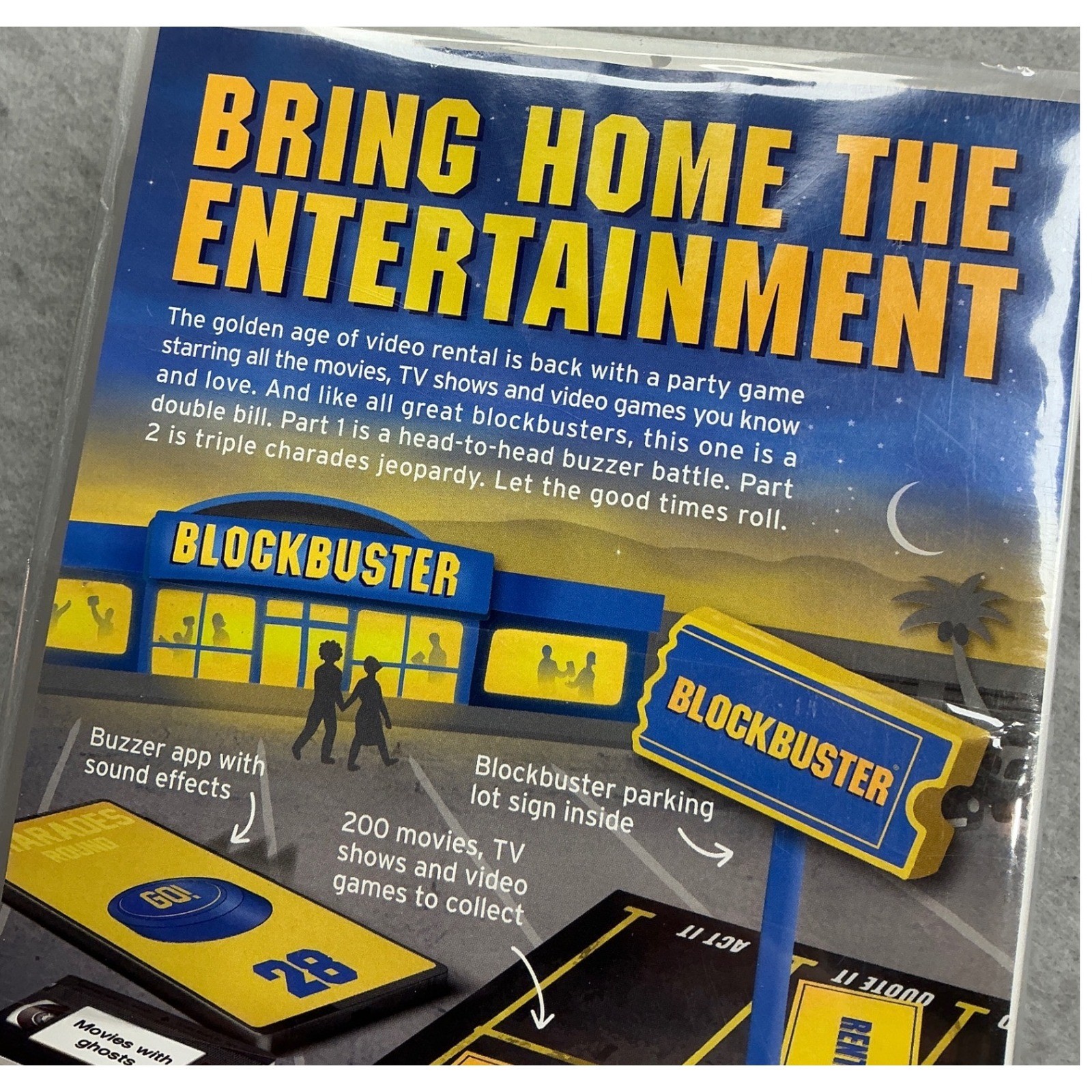 Big Potato Games Blockbuster Movie Trivia Game Video Games TV Shows Retro NWT